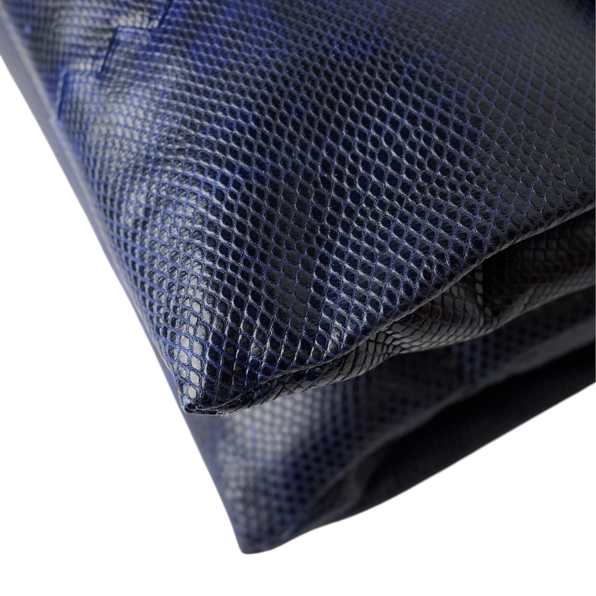 Bottega Veneta Blue Ombré Watersnake Clutch