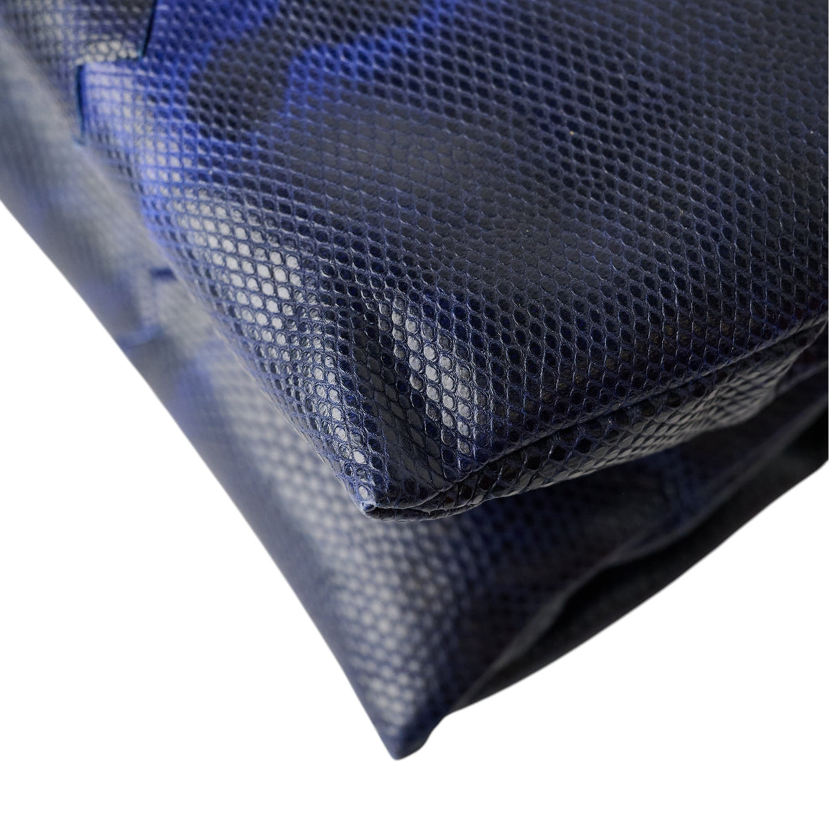Bottega Veneta Blue Ombré Watersnake Clutch