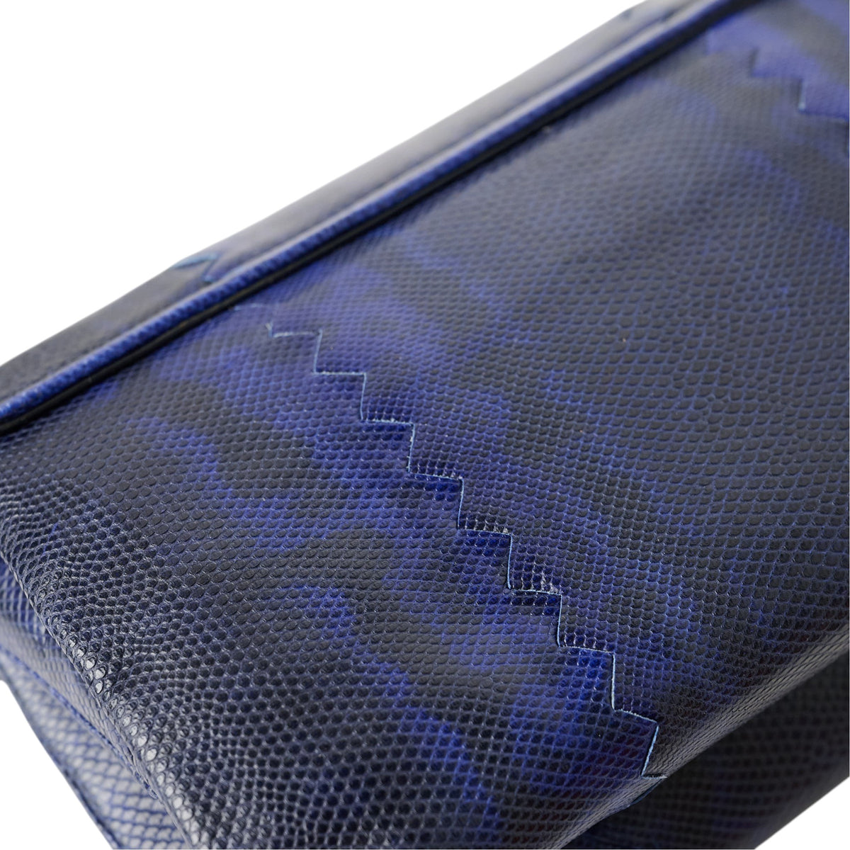 Bottega Veneta Blue Ombré Watersnake Clutch