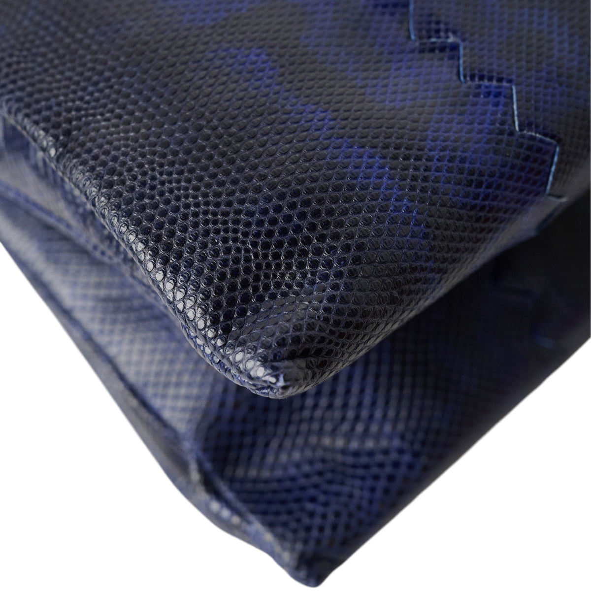 Bottega Veneta Blue Ombré Watersnake Clutch