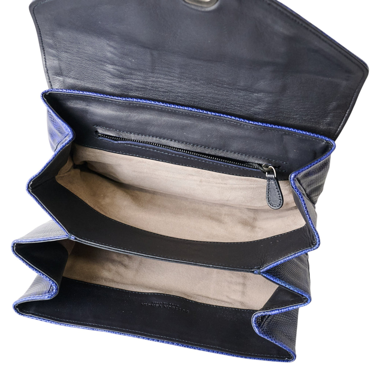 Bottega Veneta Blue Ombré Watersnake Clutch