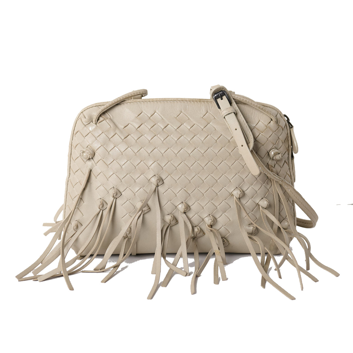 Bottega Veneta Fringe Nodini Intrecciato