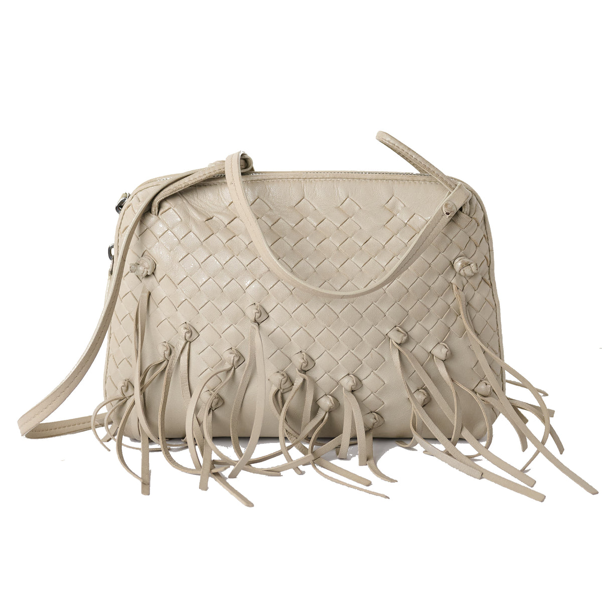 Bottega Veneta Fringe Nodini Intrecciato