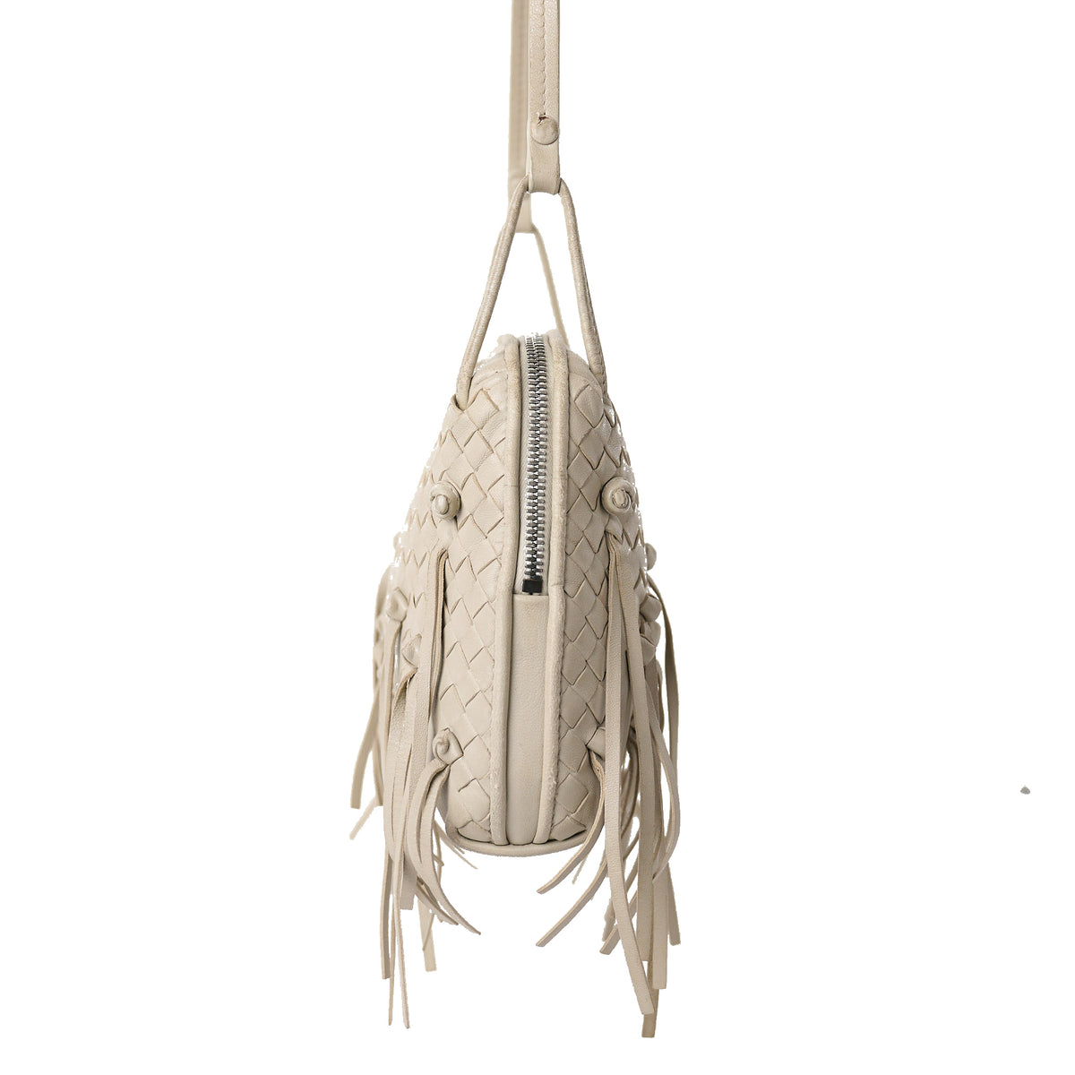 Bottega Veneta Fringe Nodini Intrecciato