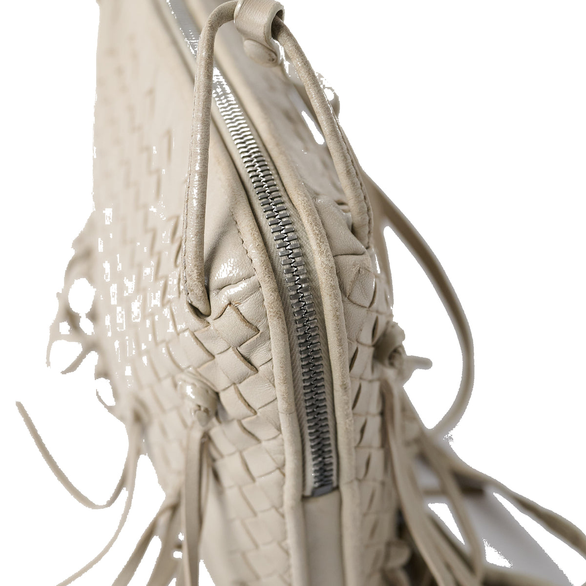 Bottega Veneta Fringe Nodini Intrecciato