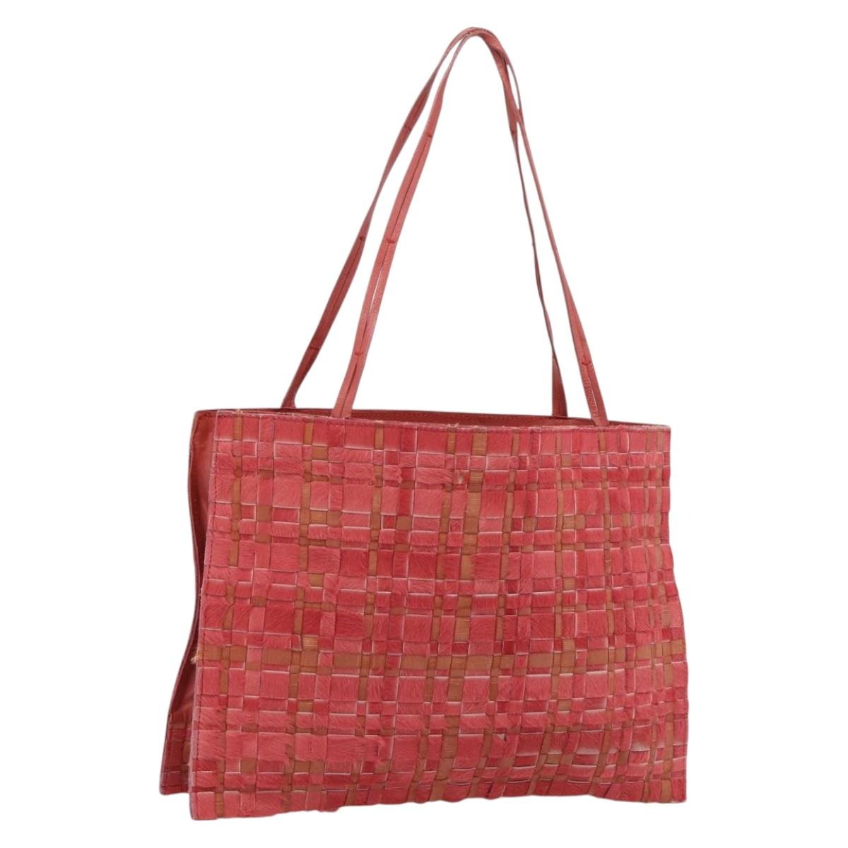 Bottega Veneta Pink Ponyhair Intrecciato Tote