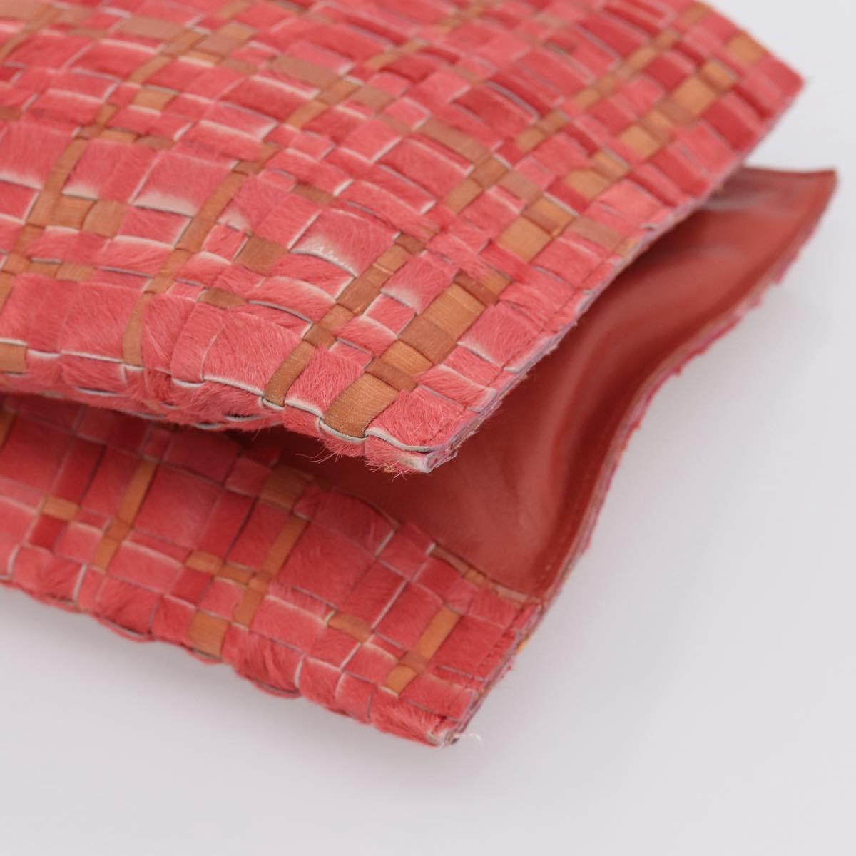 Bottega Veneta Pink Ponyhair Intrecciato Tote