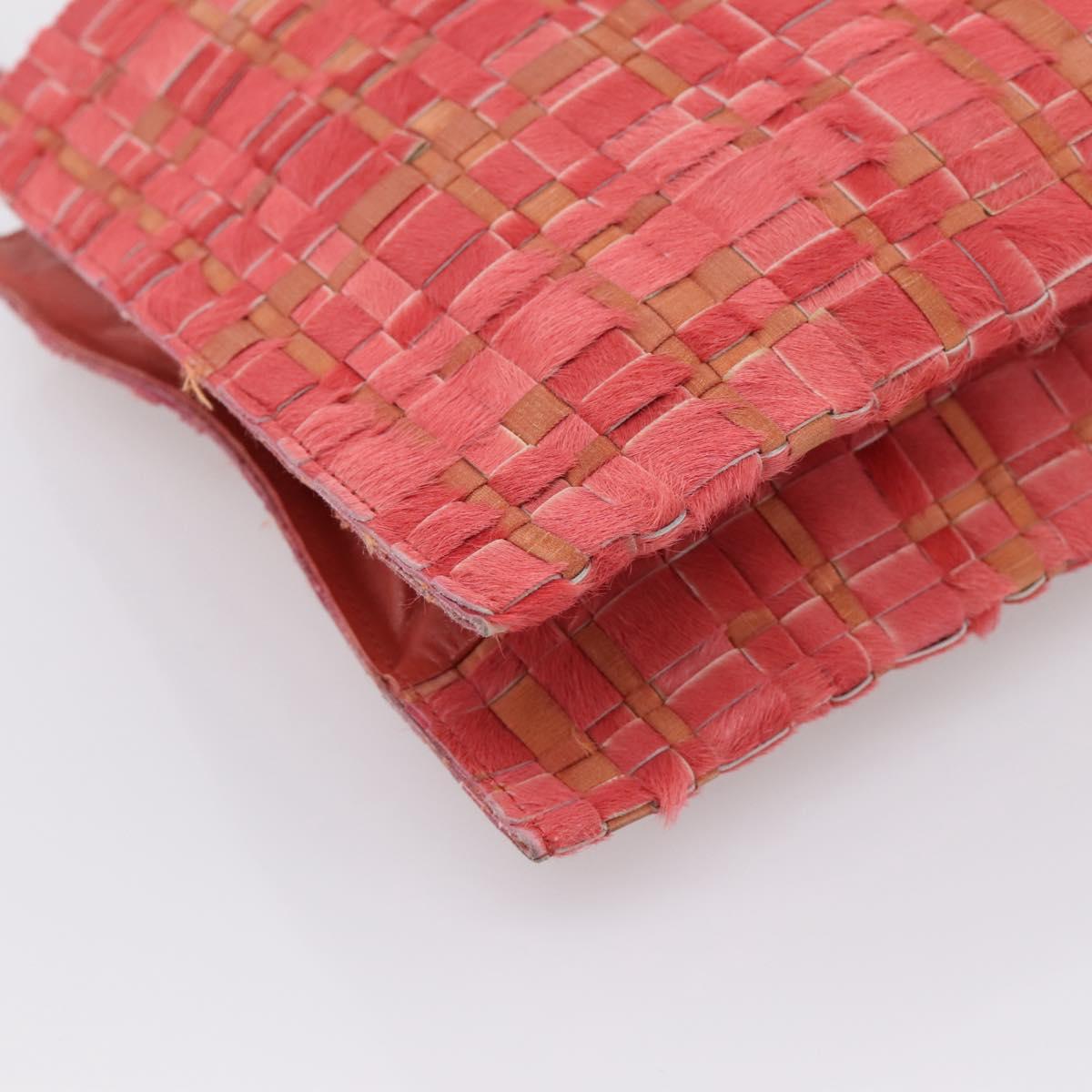 Bottega Veneta Pink Ponyhair Intrecciato Tote