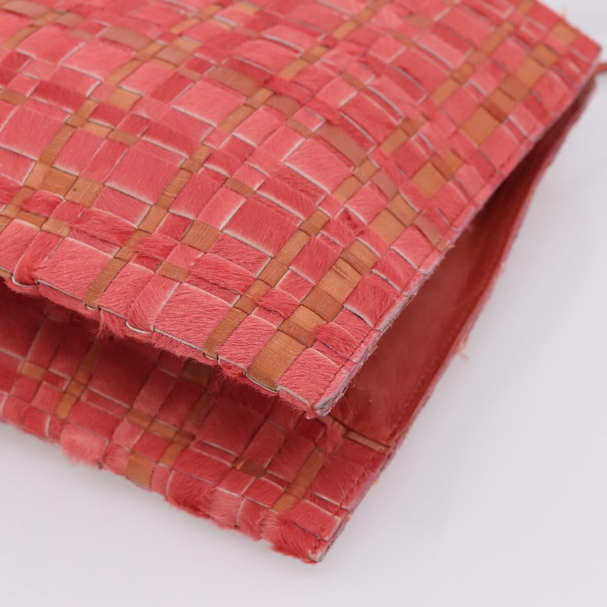 Bottega Veneta Pink Ponyhair Intrecciato Tote
