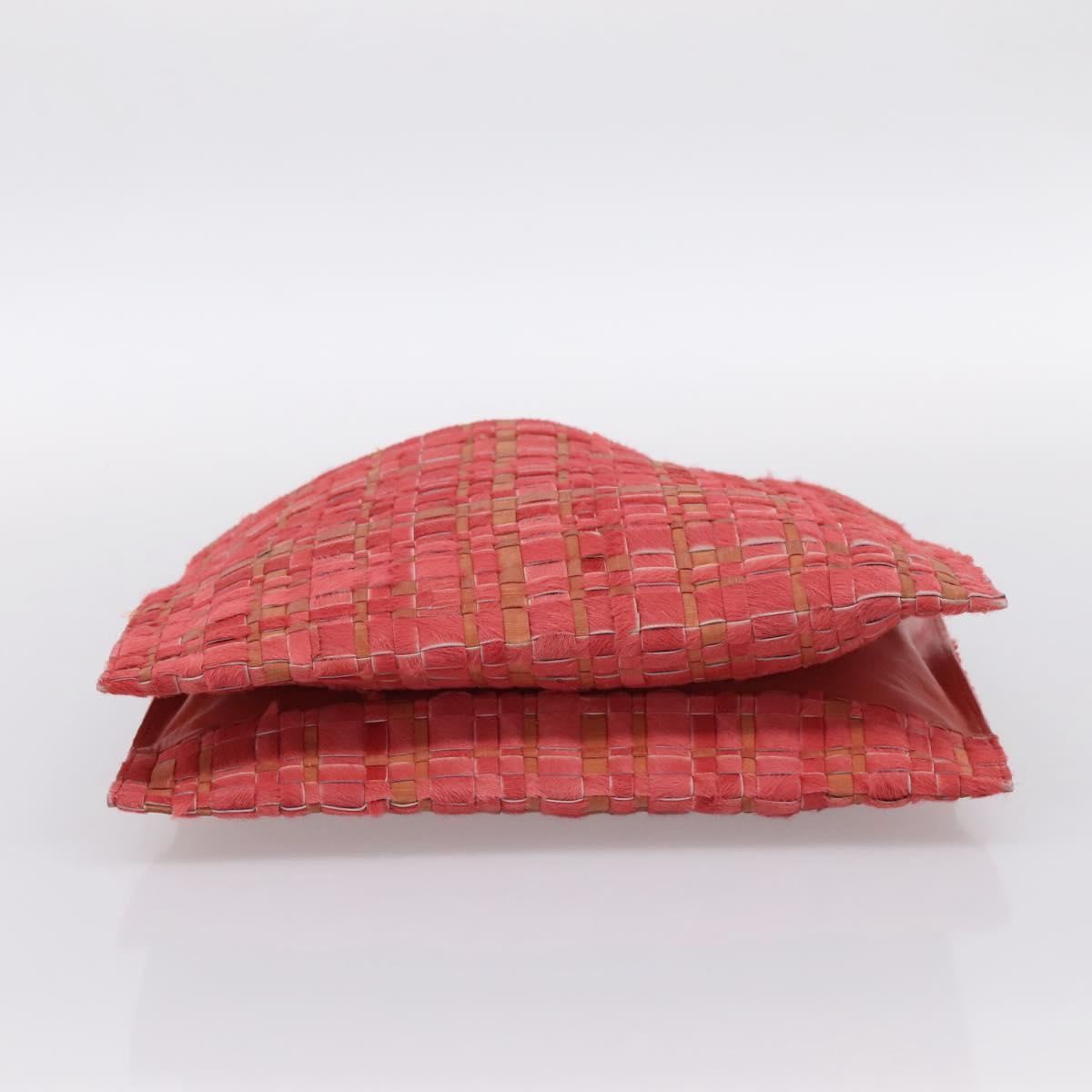Bottega Veneta Pink Ponyhair Intrecciato Tote