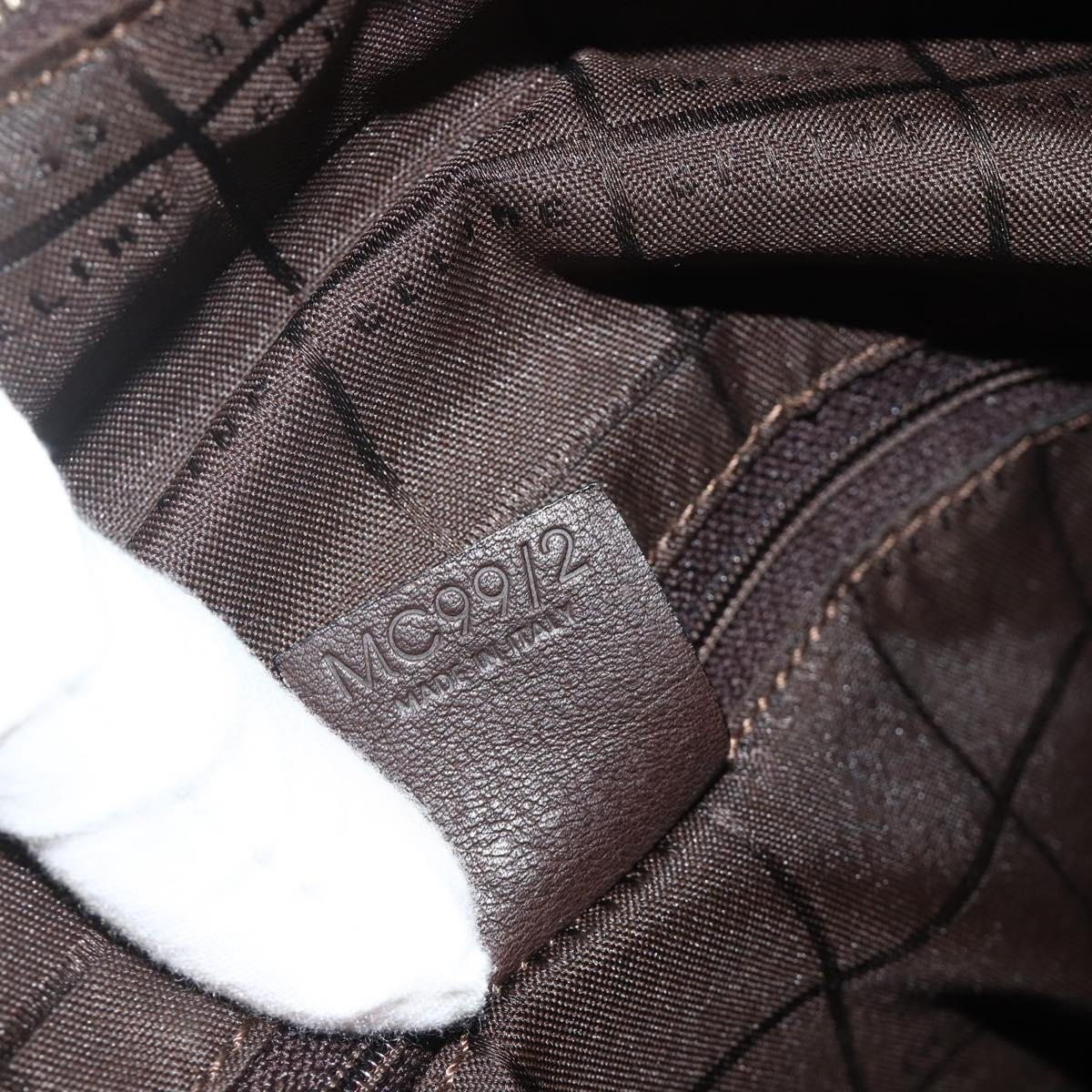 Celine 90s Brown Leather Blazon Bucket Bag