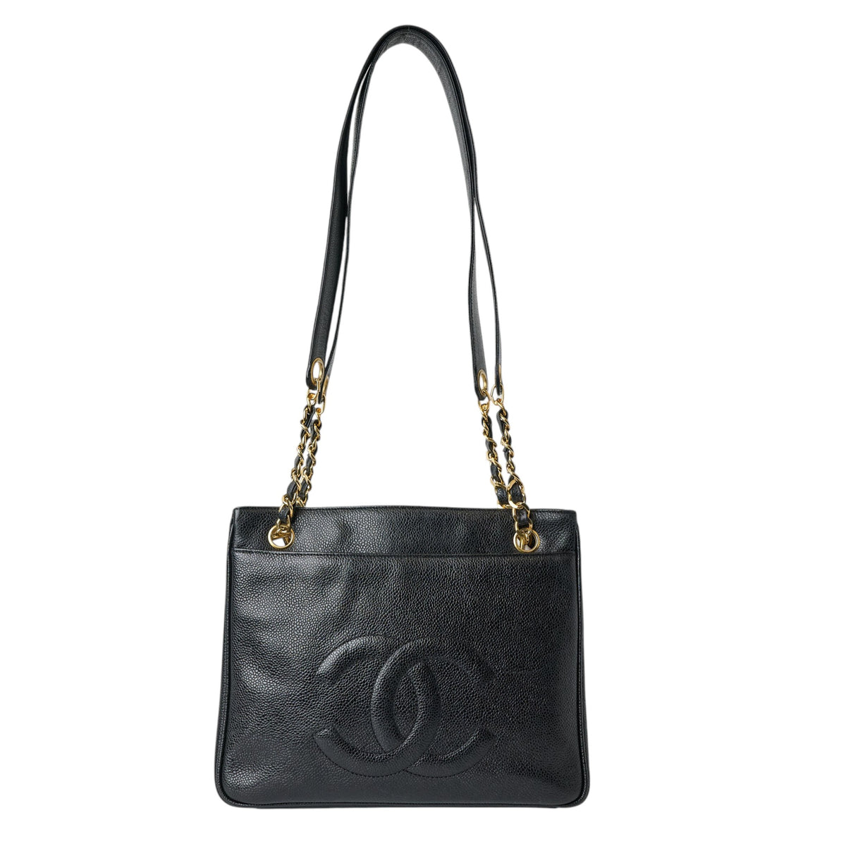 Vintage Chanel CC Logo Tote