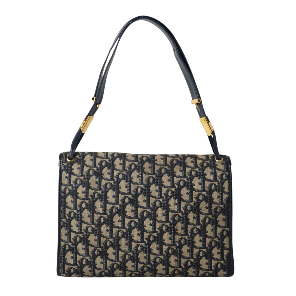 Christian Dior Navy Oblique Shoulder Bag