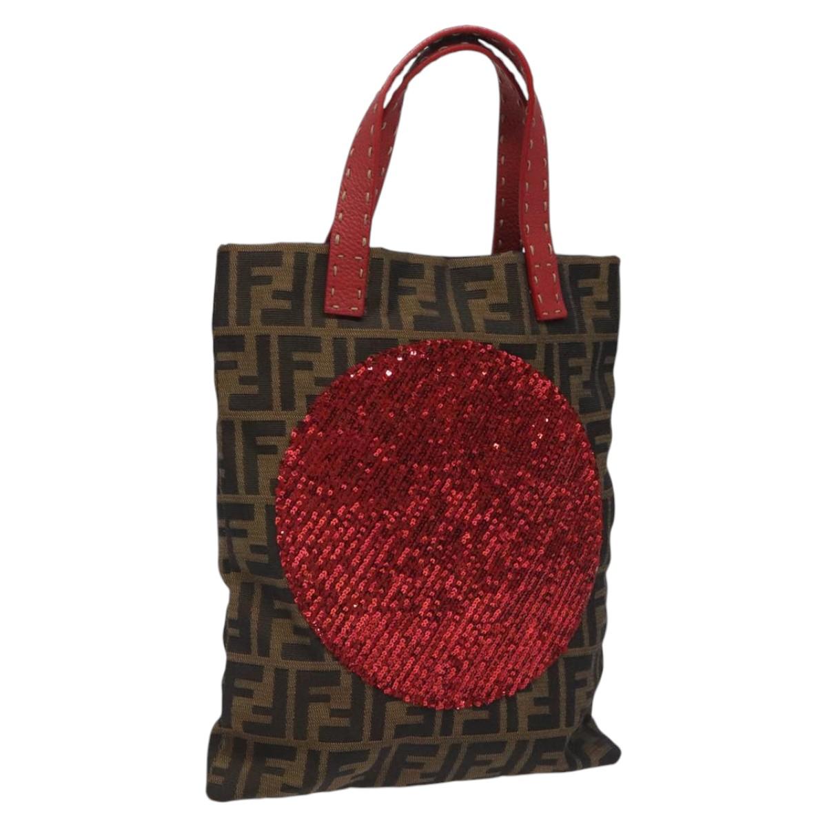 Fendi 2003 Zucca Sequin Tote Bag