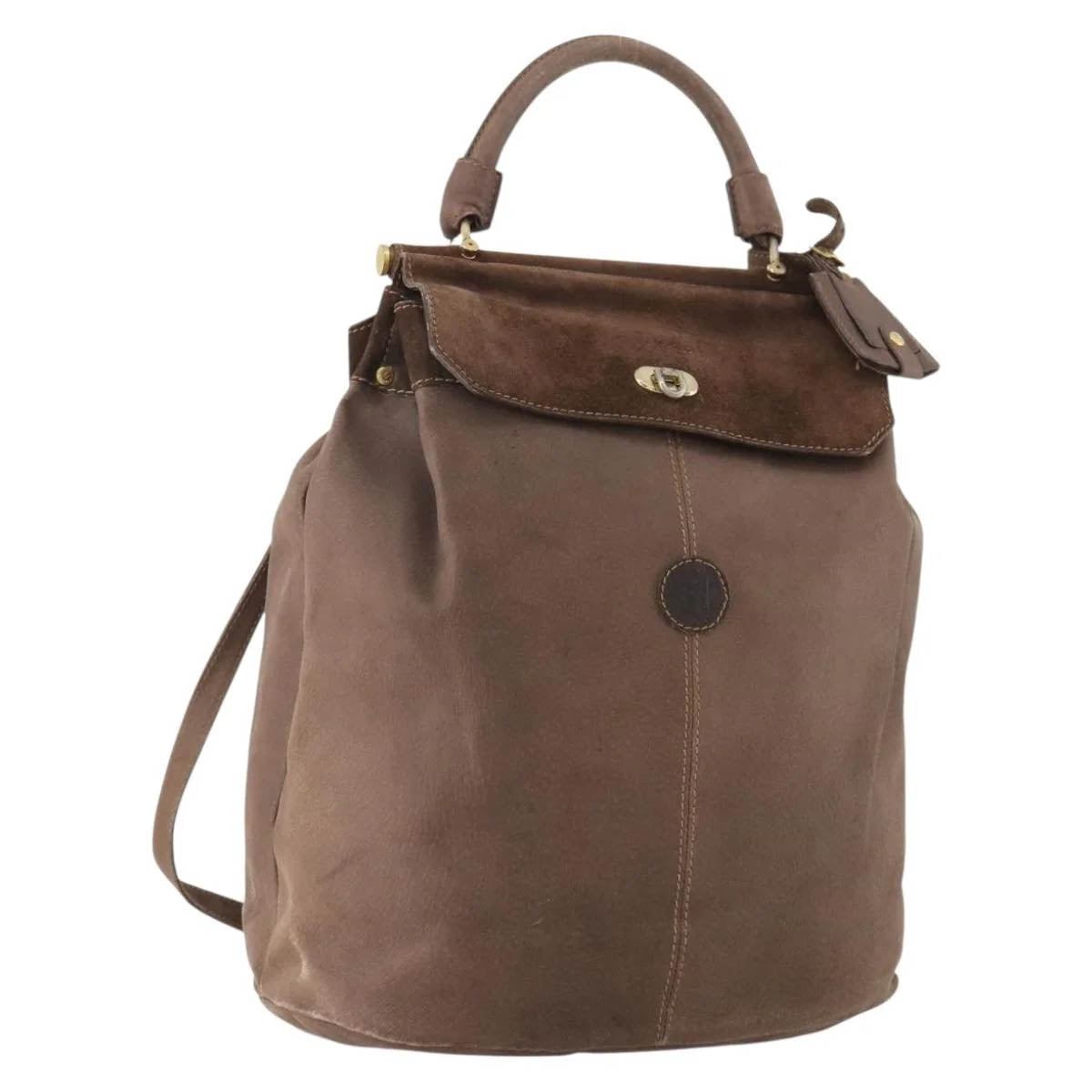 Fendi Suede Shoulder Bag