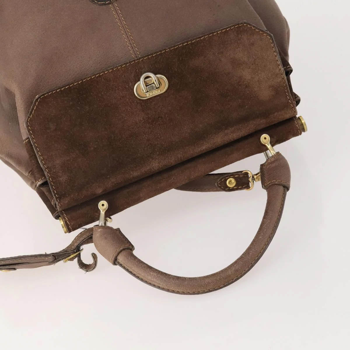 Fendi Suede Shoulder Bag
