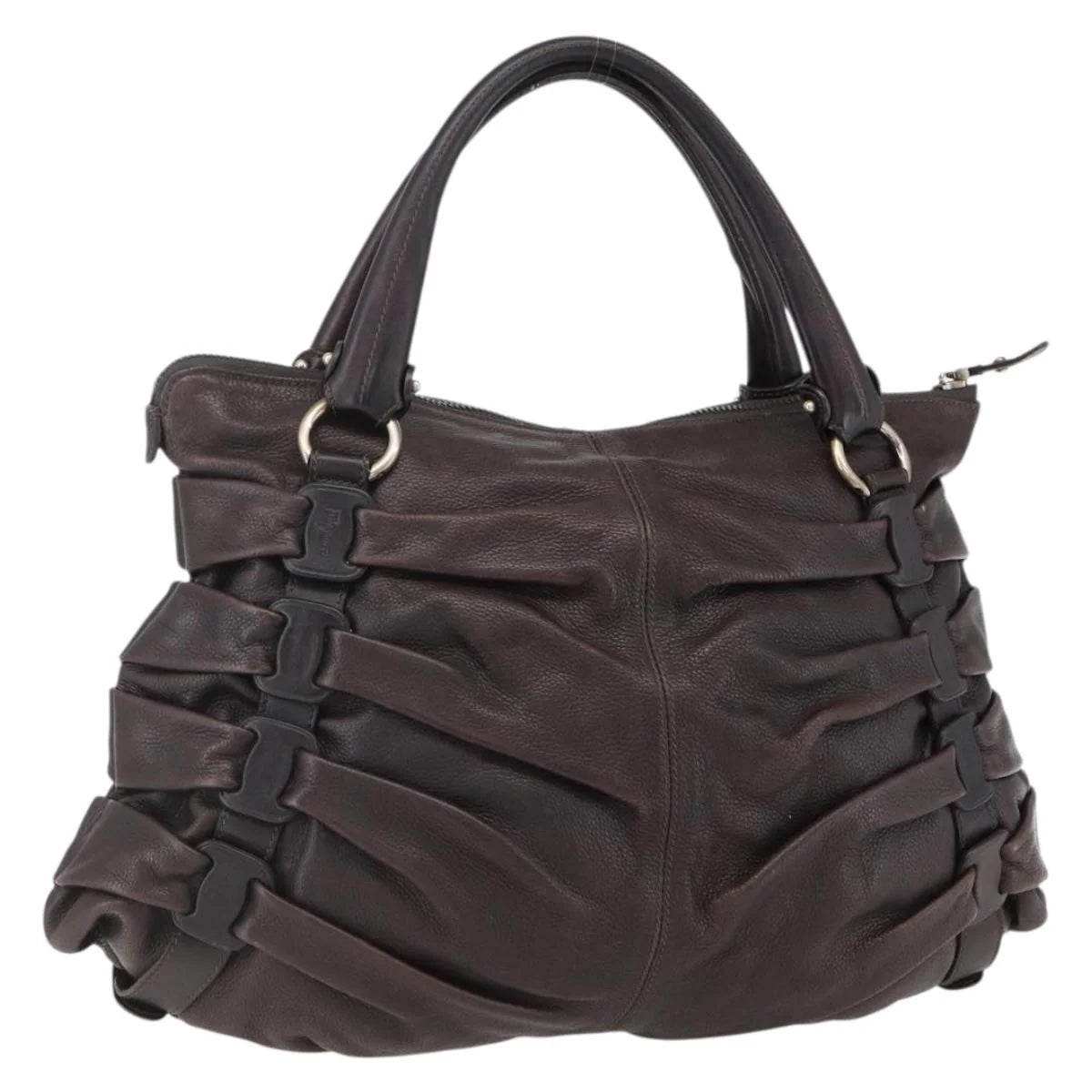 Salvatore Ferragamo Ruched Shoulder Bag