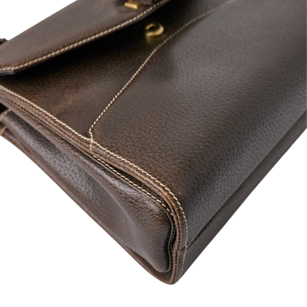 Gucci Boarskin Bamboo Top Handle Bag