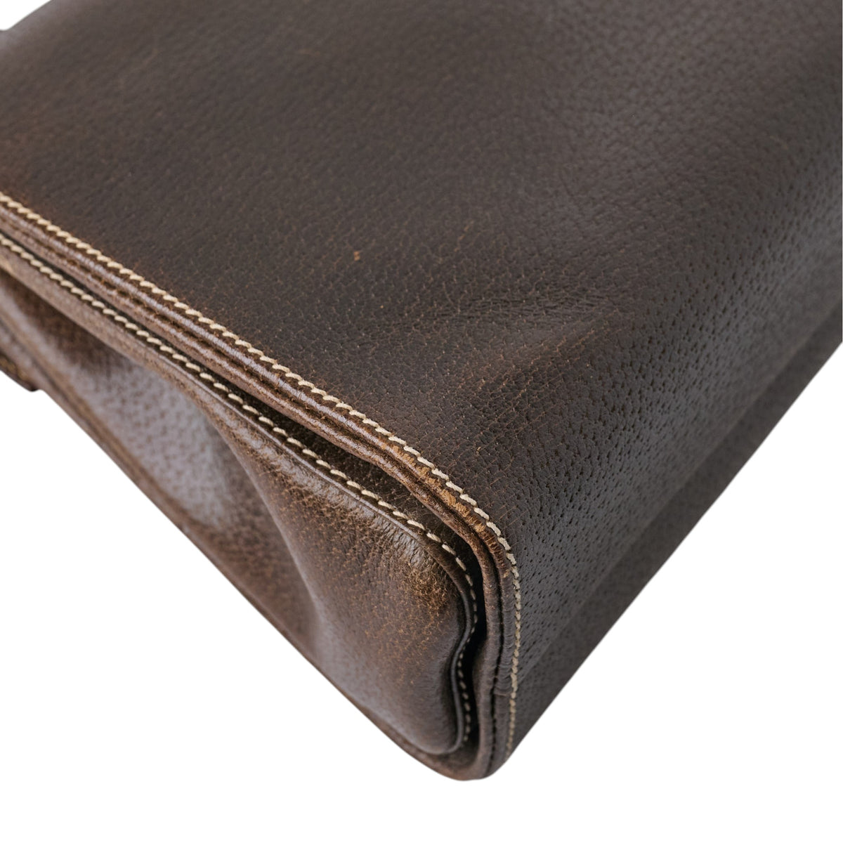 Gucci Boarskin Bamboo Top Handle Bag