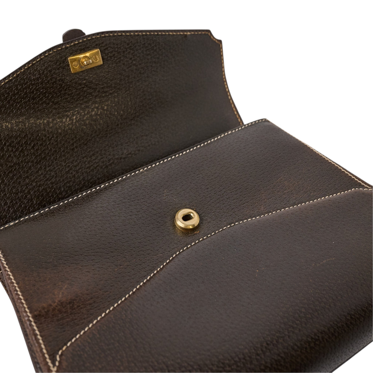 Gucci Boarskin Bamboo Top Handle Bag
