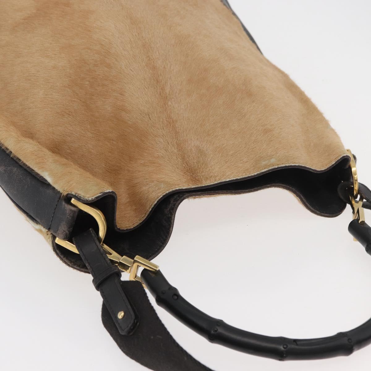Gucci Tom Ford Era Calf Hair Bamboo 2-Way Bag