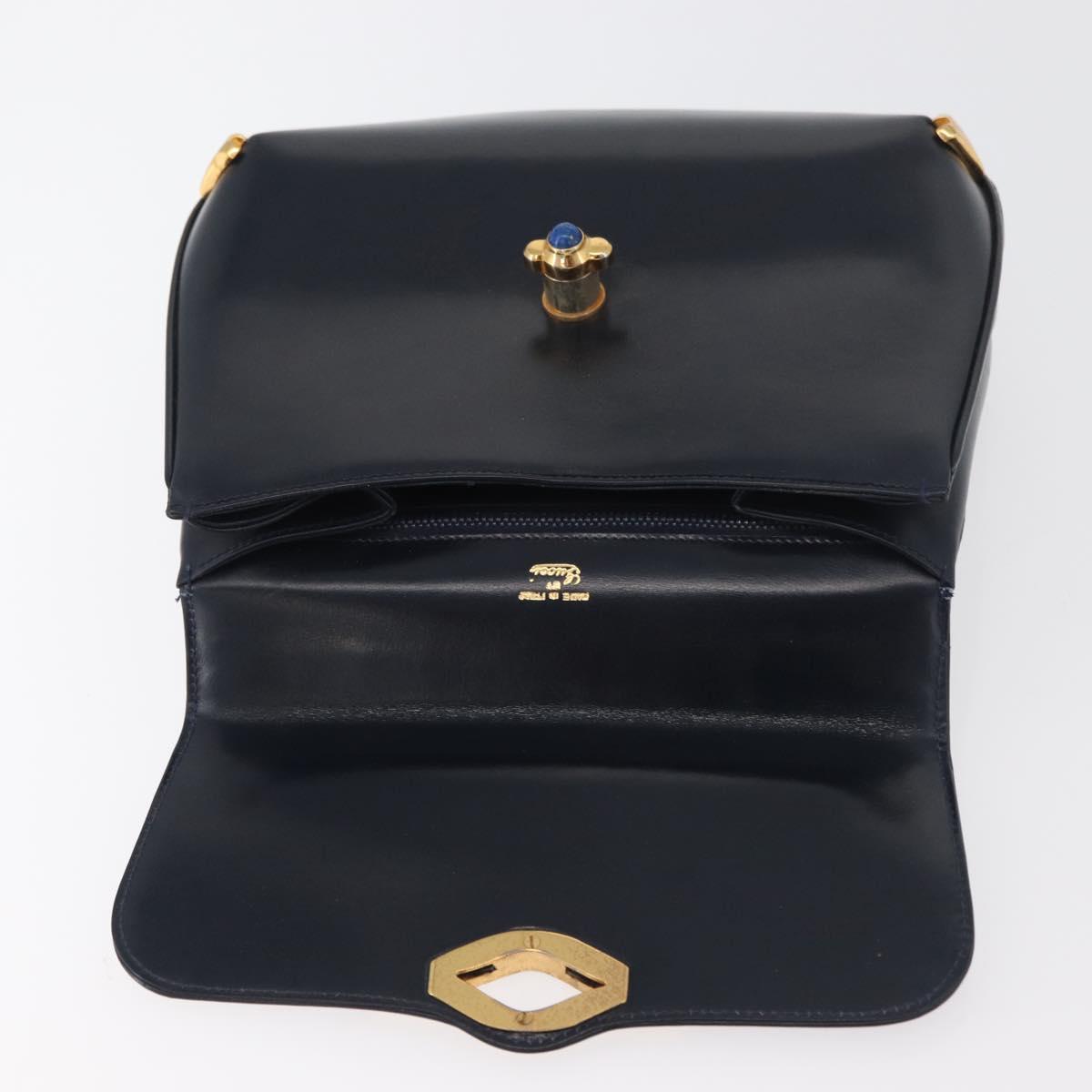 Gucci Vintage Lapis Stone Jeweled Horsebit Shoulder Bag