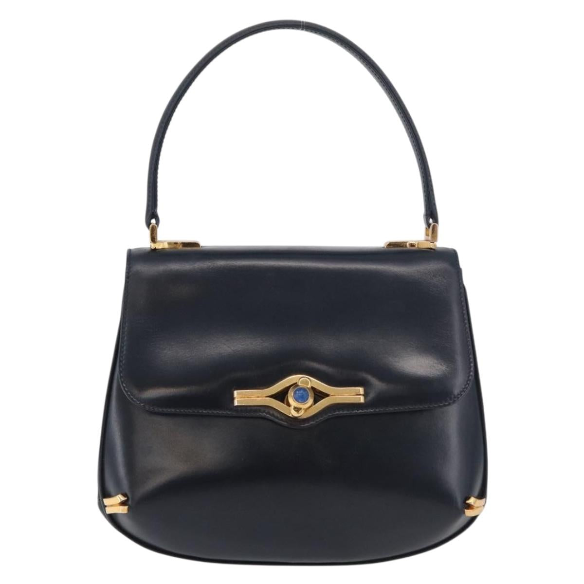 Gucci Vintage Lapis Stone Jeweled Horsebit Shoulder Bag