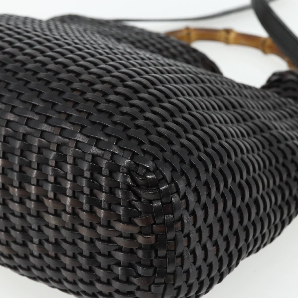 Gucci Tom Ford Era Woven Leather Bamboo 2-Way Bag