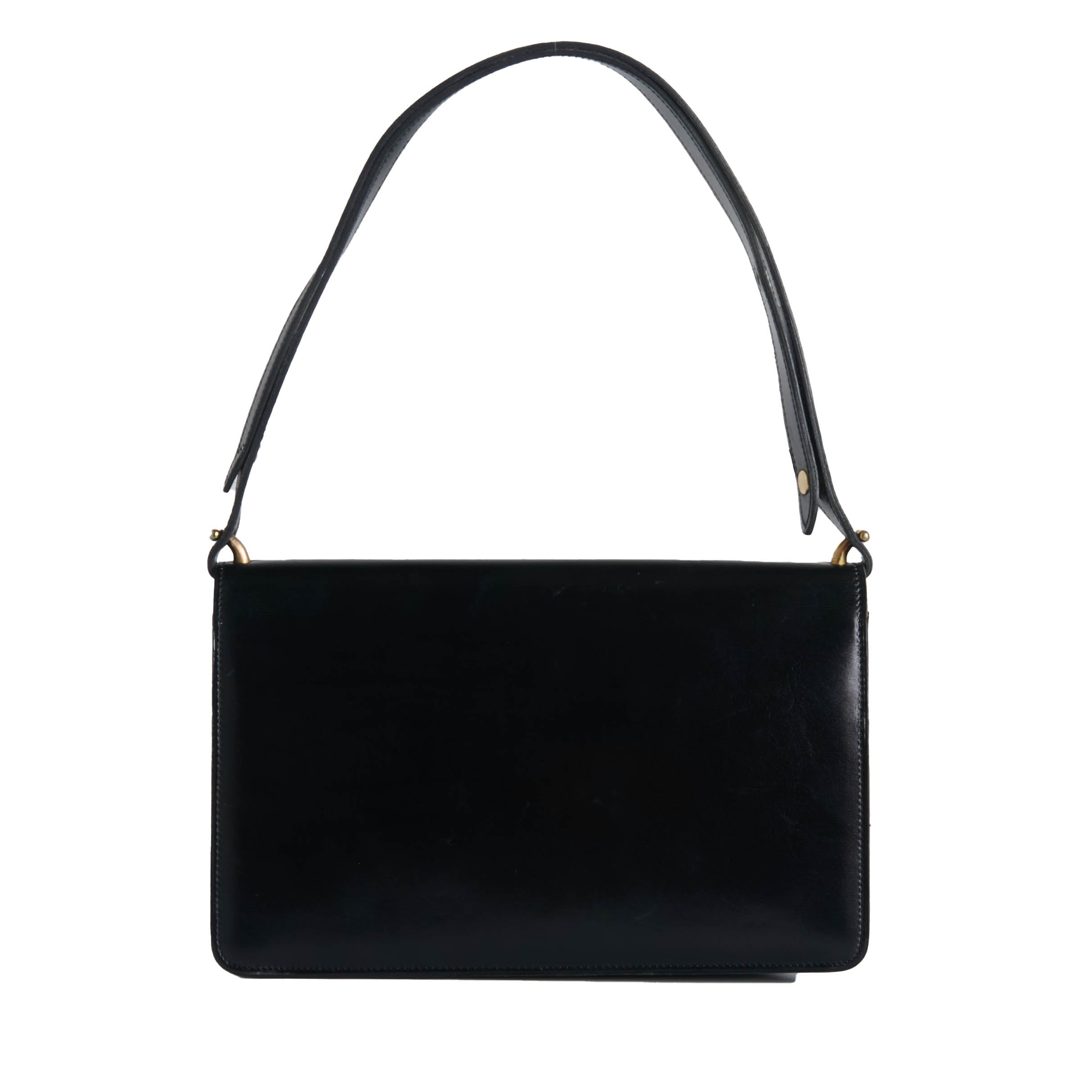 Christian Dior Black Leather Shoulder Bag