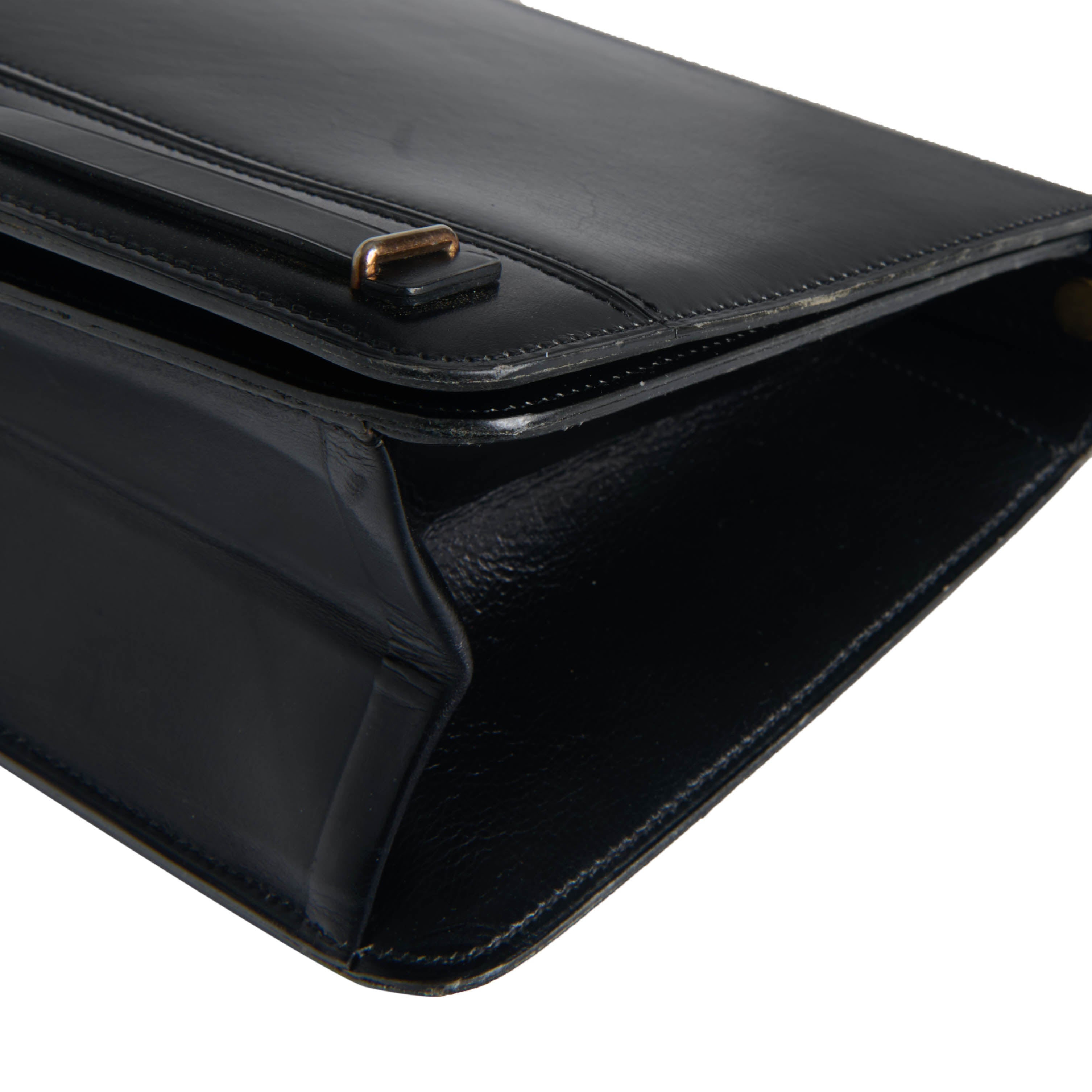 Christian Dior Black Leather Shoulder Bag