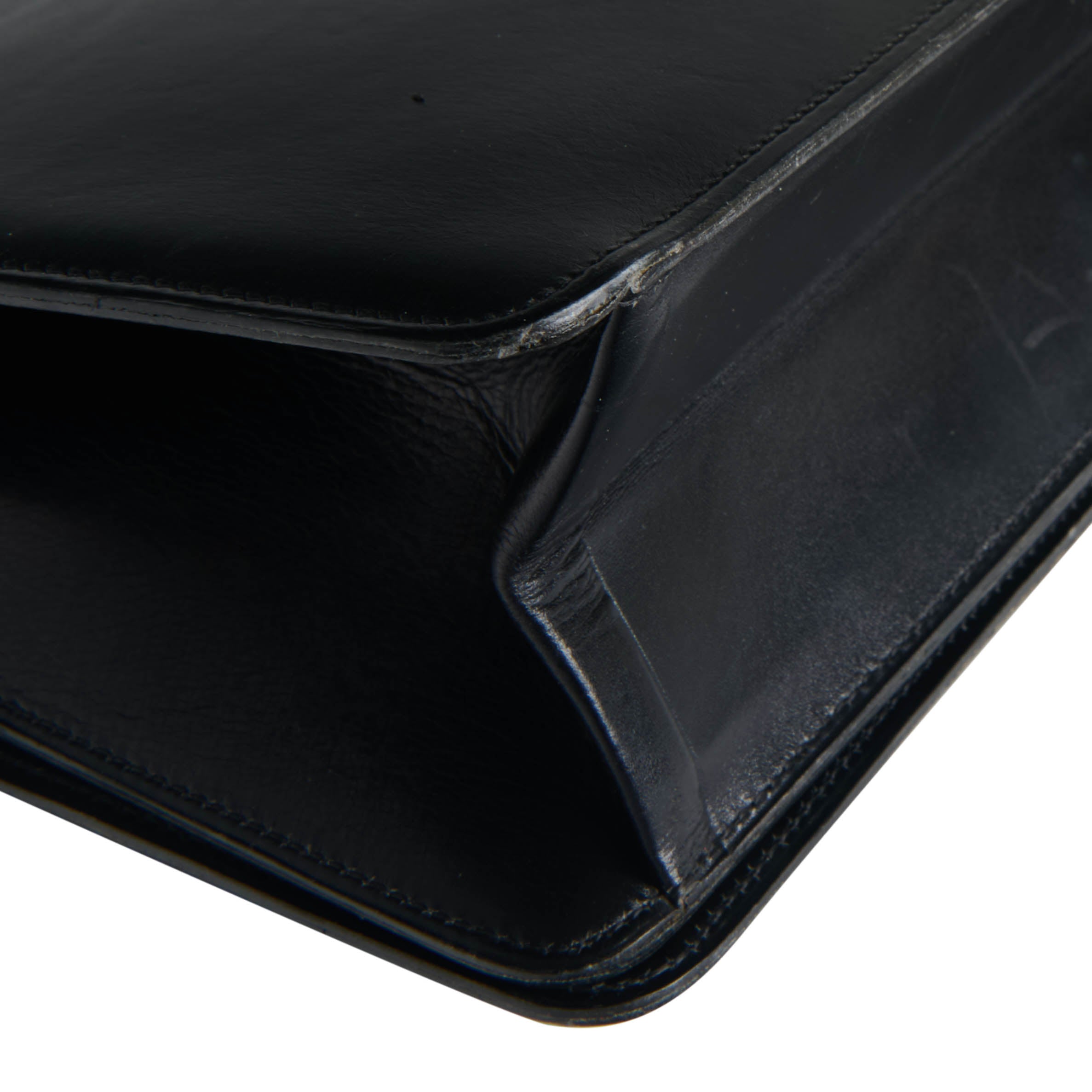 Christian Dior Black Leather Shoulder Bag