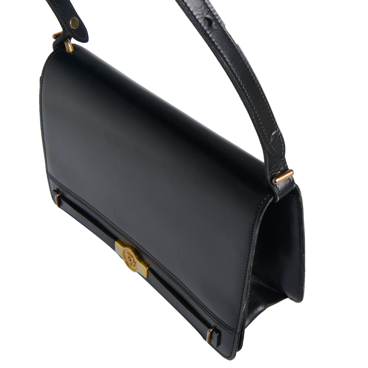Christian Dior Black Leather Shoulder Bag