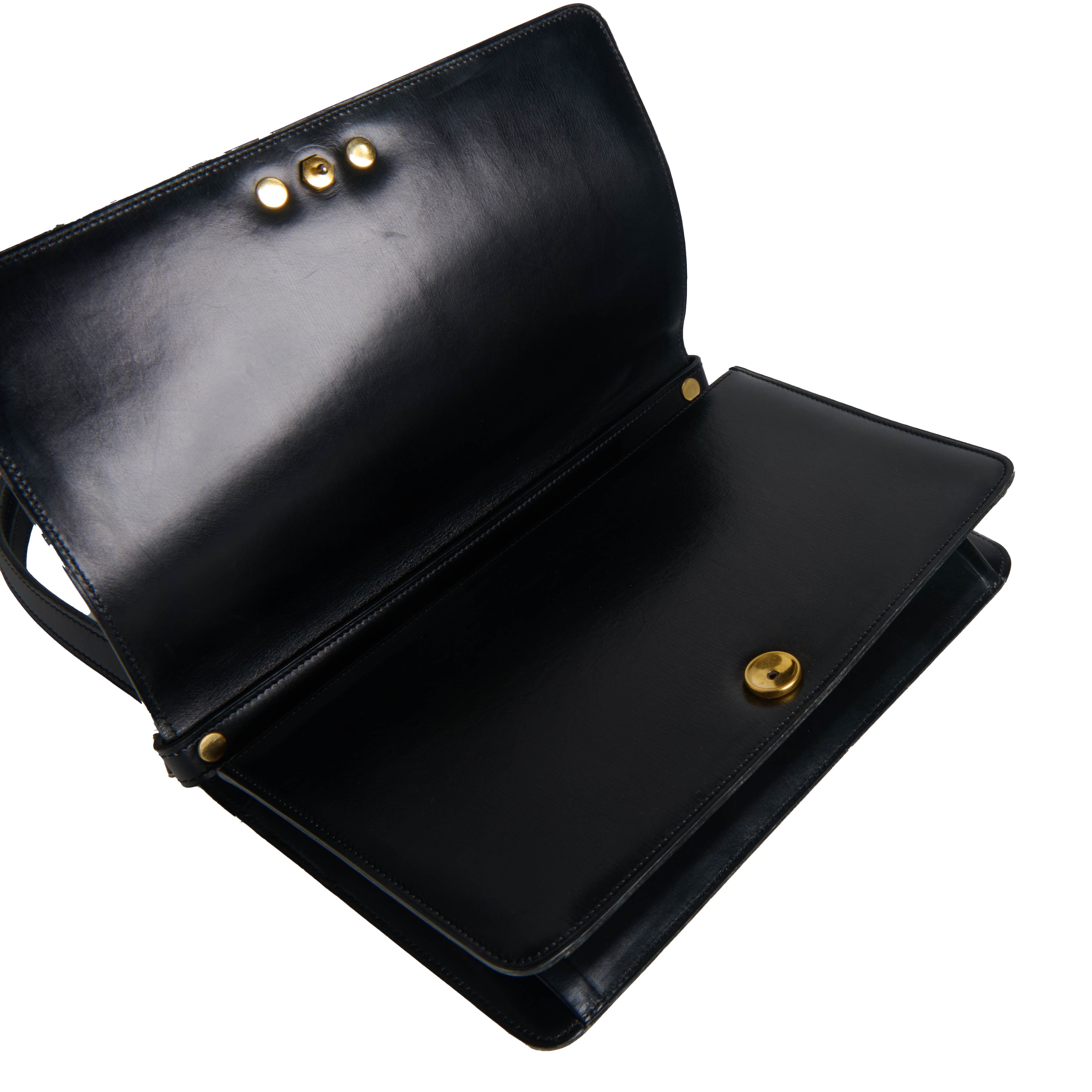 Christian Dior Black Leather Shoulder Bag
