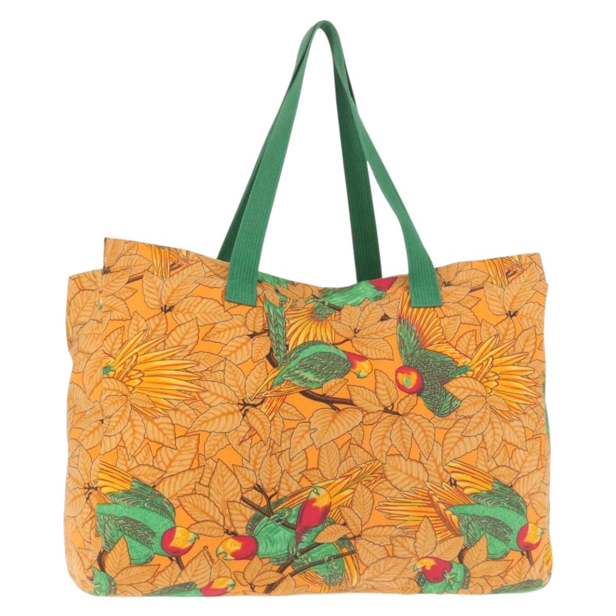 Hermès Tropical Parrot Print Tote