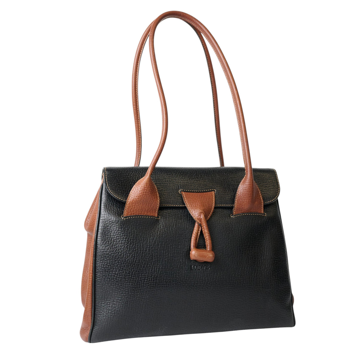 Loewe Leather Knot Shoulder Tote