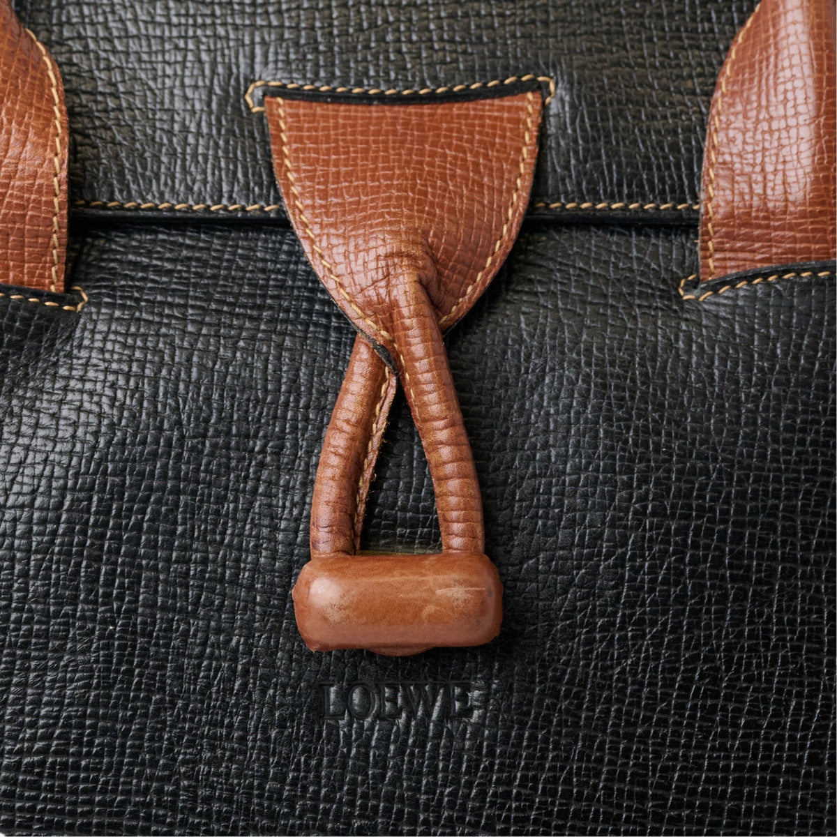 Loewe Leather Knot Shoulder Tote