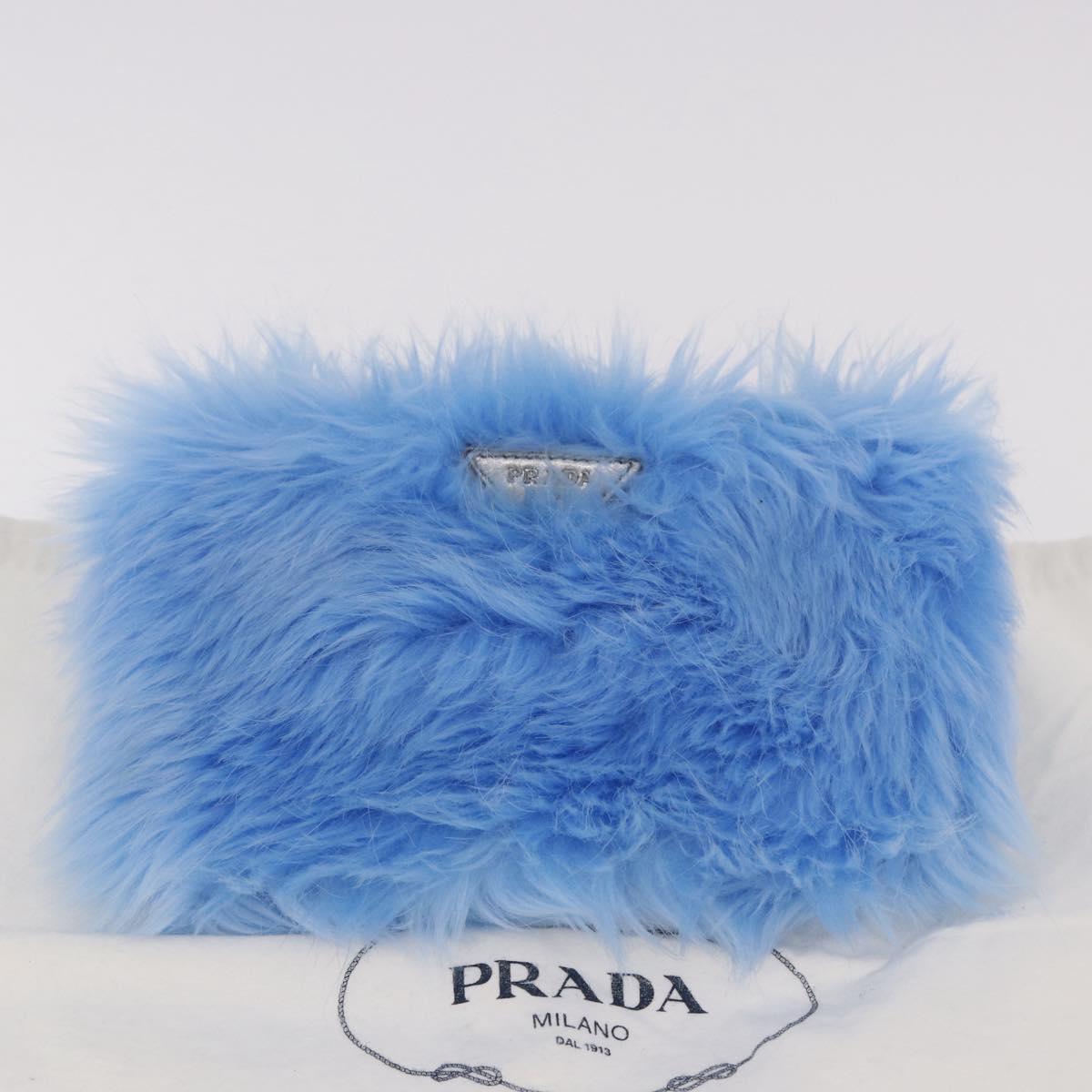 Prada Y2K Eco Pelliccia Faux Fur Wristlet