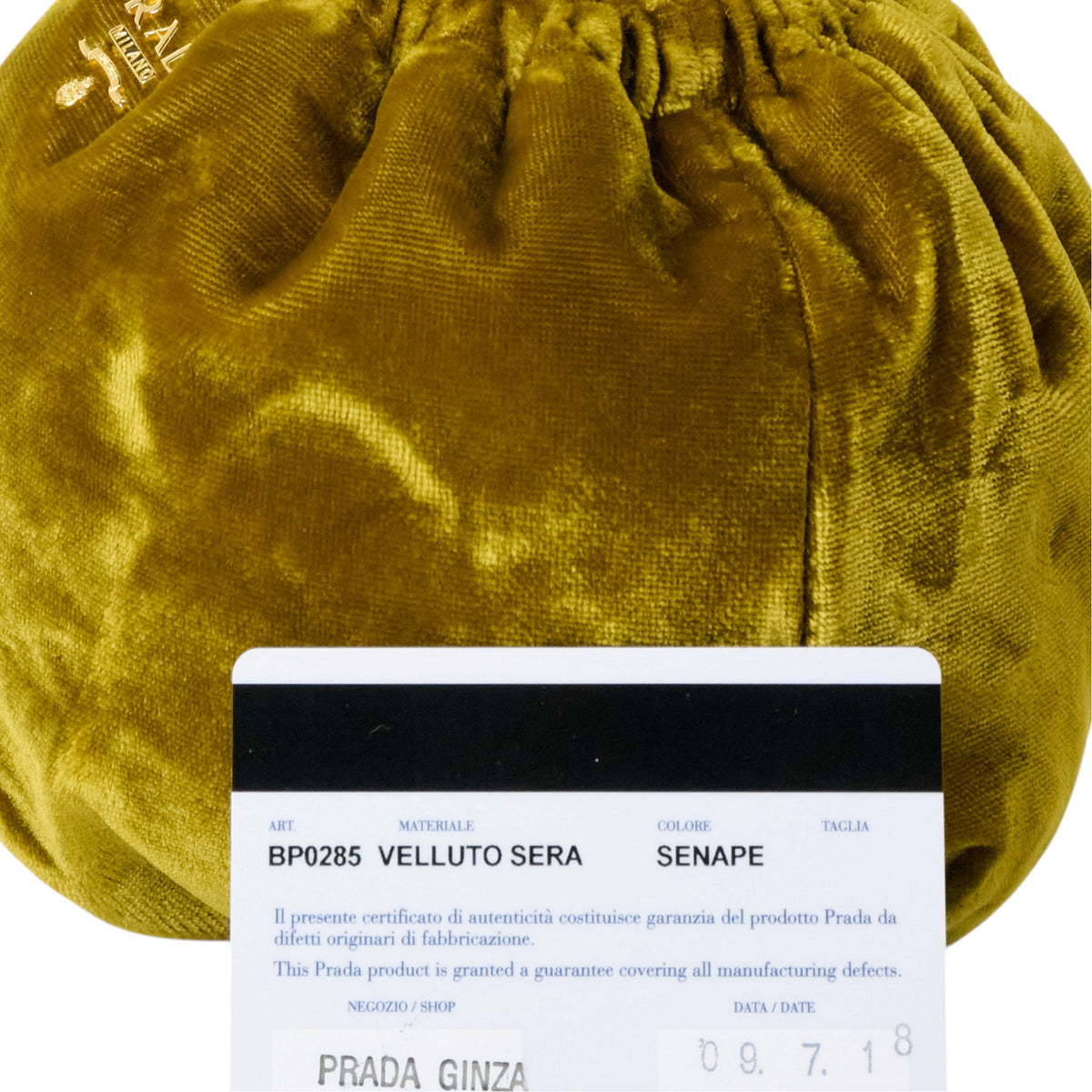 Prada Velluto Sera Velvet Evening Bag
