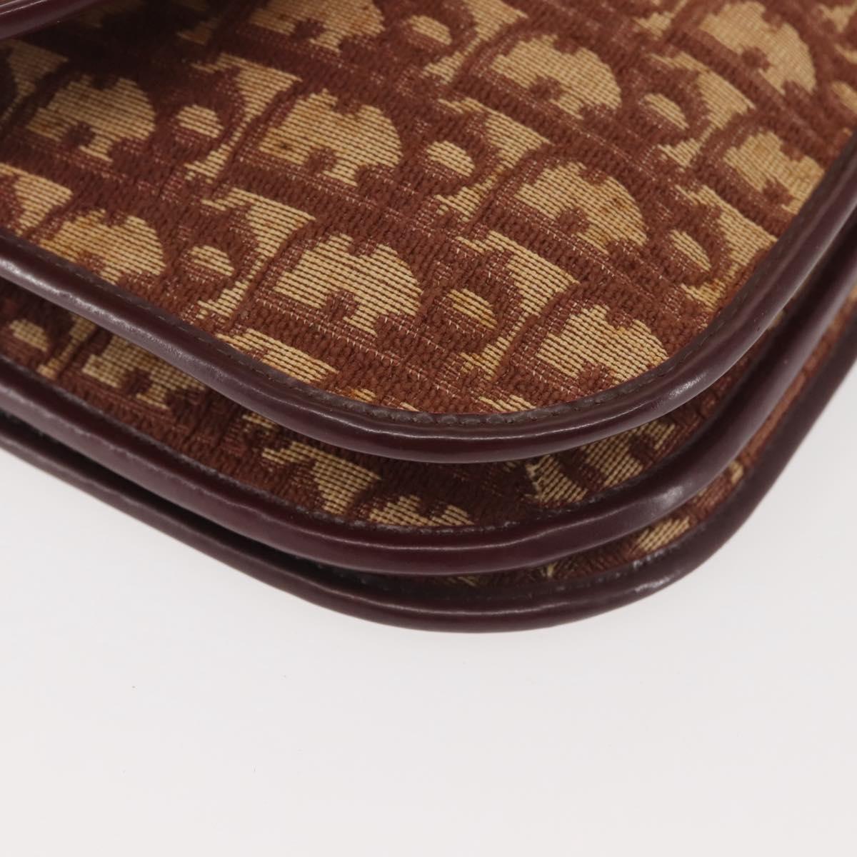 Christian Dior Burgundy Oblique Shoulder Bag