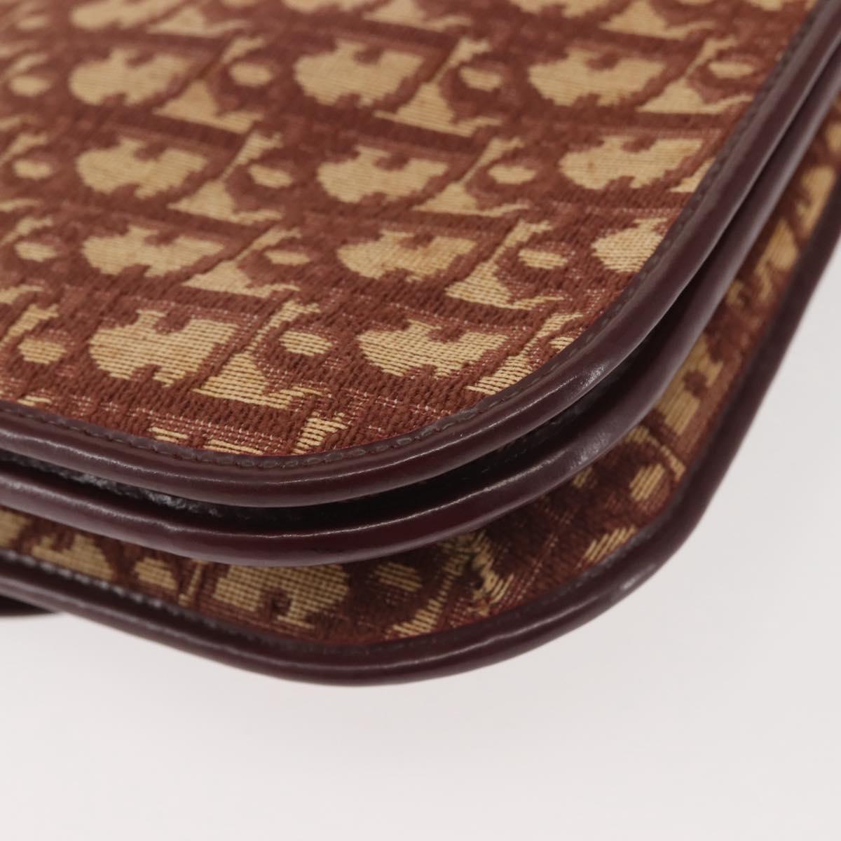 Christian Dior Burgundy Oblique Shoulder Bag