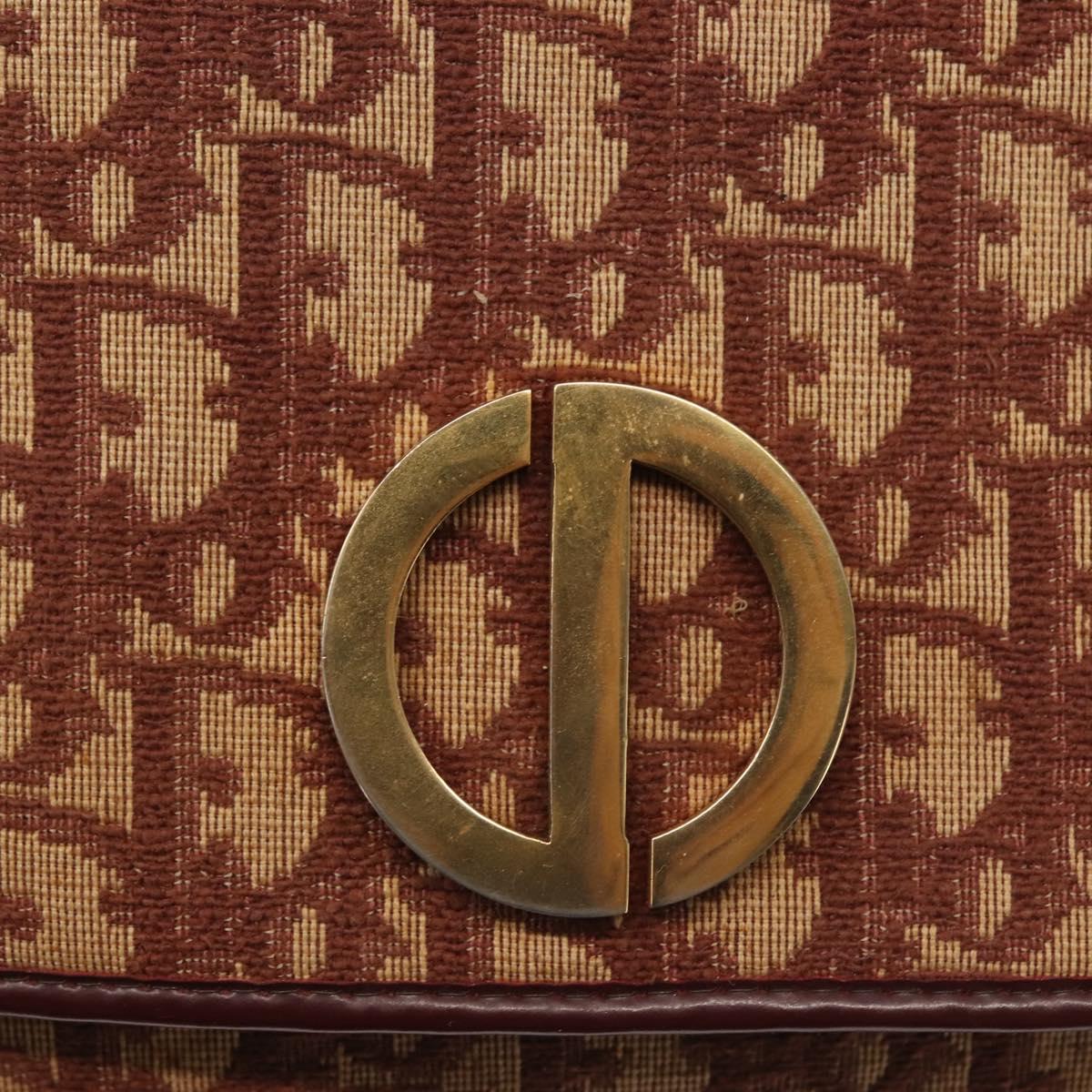 Christian Dior Burgundy Oblique Shoulder Bag