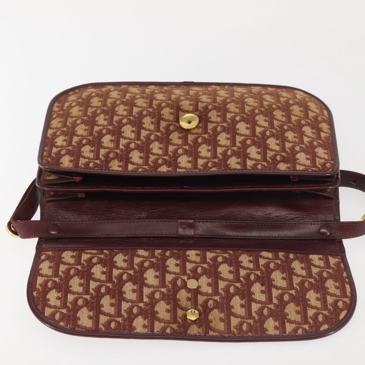 Christian Dior Burgundy Oblique Shoulder Bag