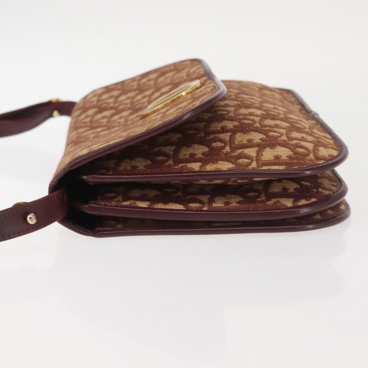Christian Dior Burgundy Oblique Shoulder Bag