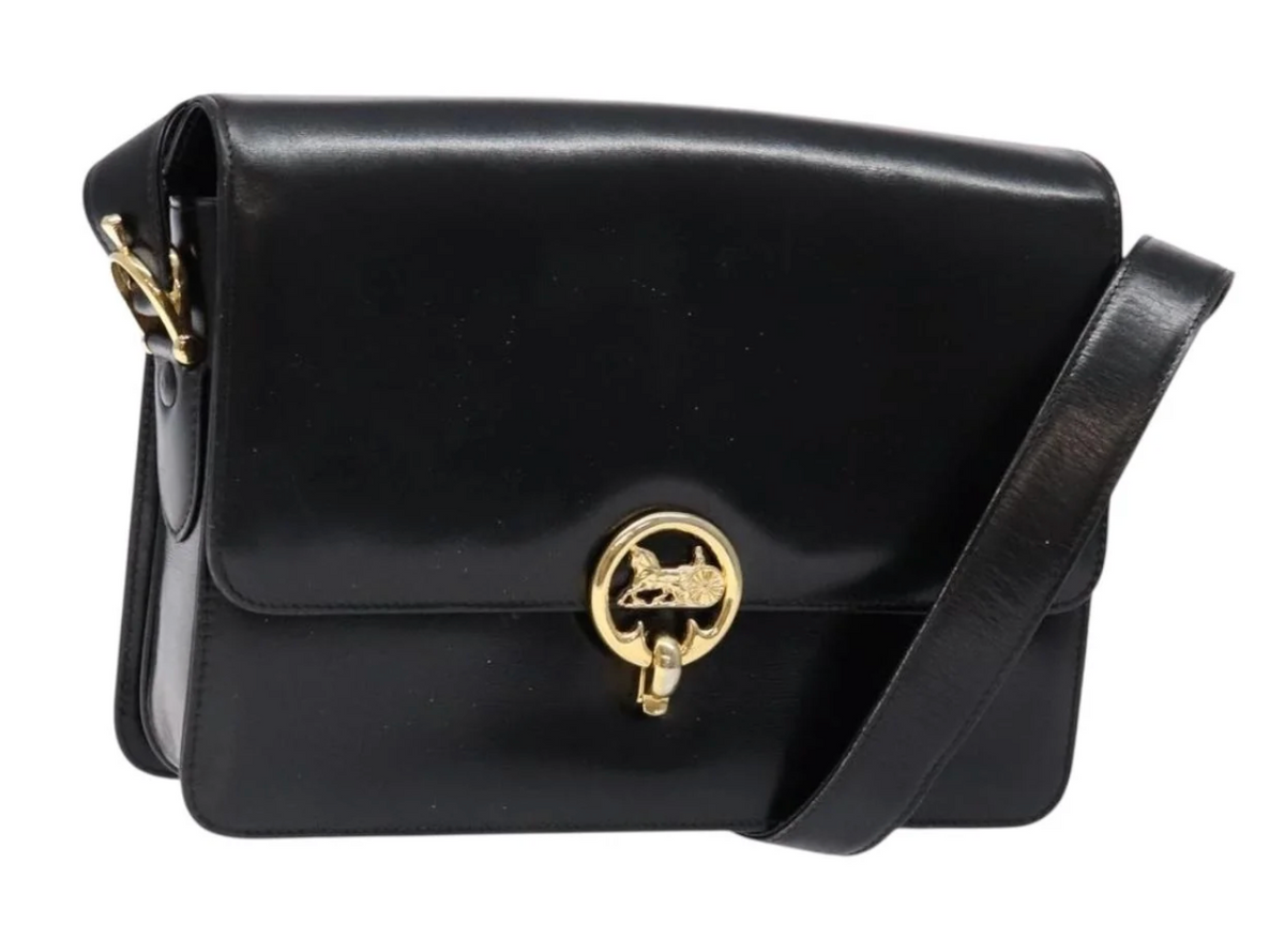 Celine Leather Horse Carriage Bag