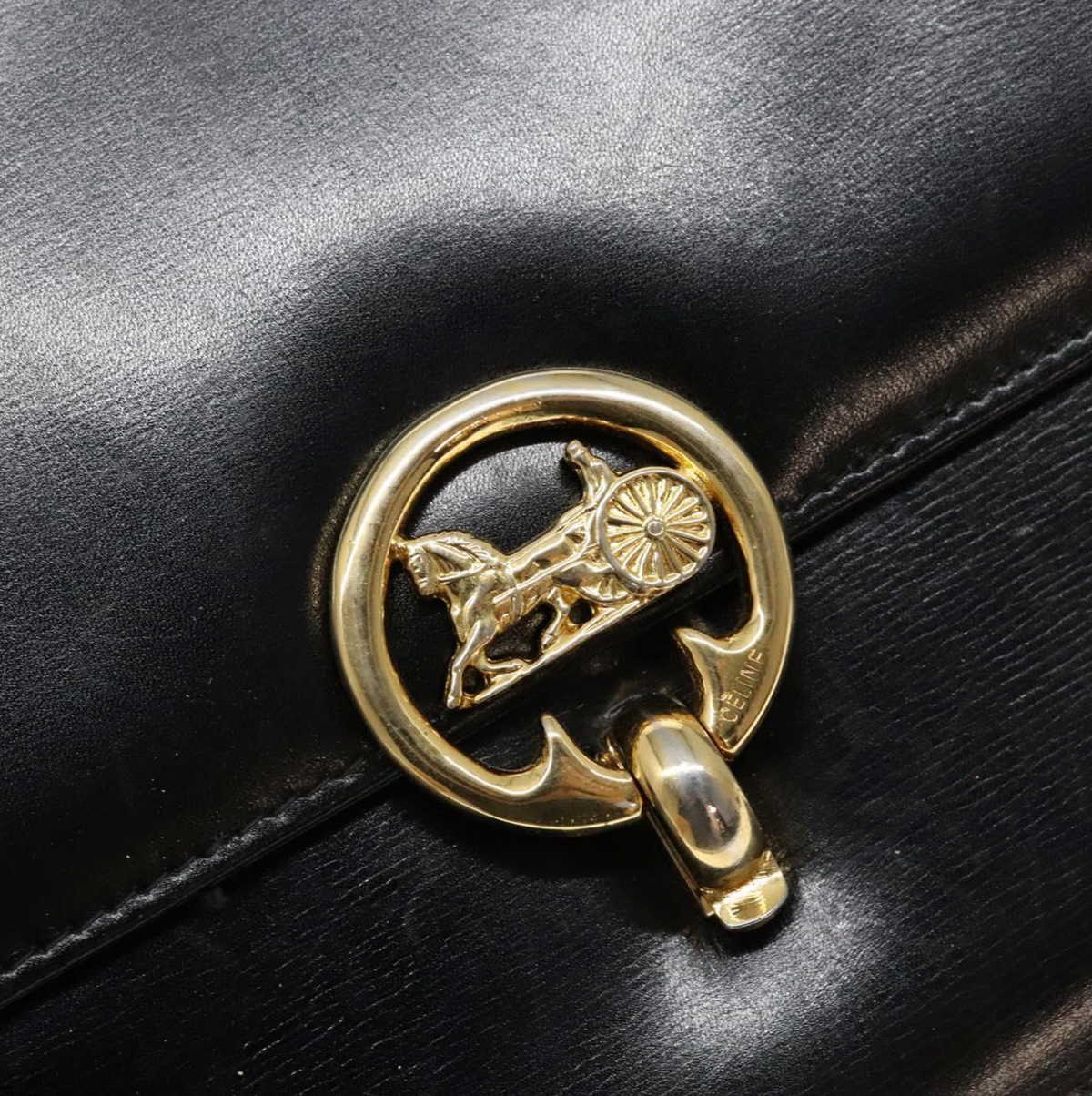 Celine Leather Horse Carriage Bag