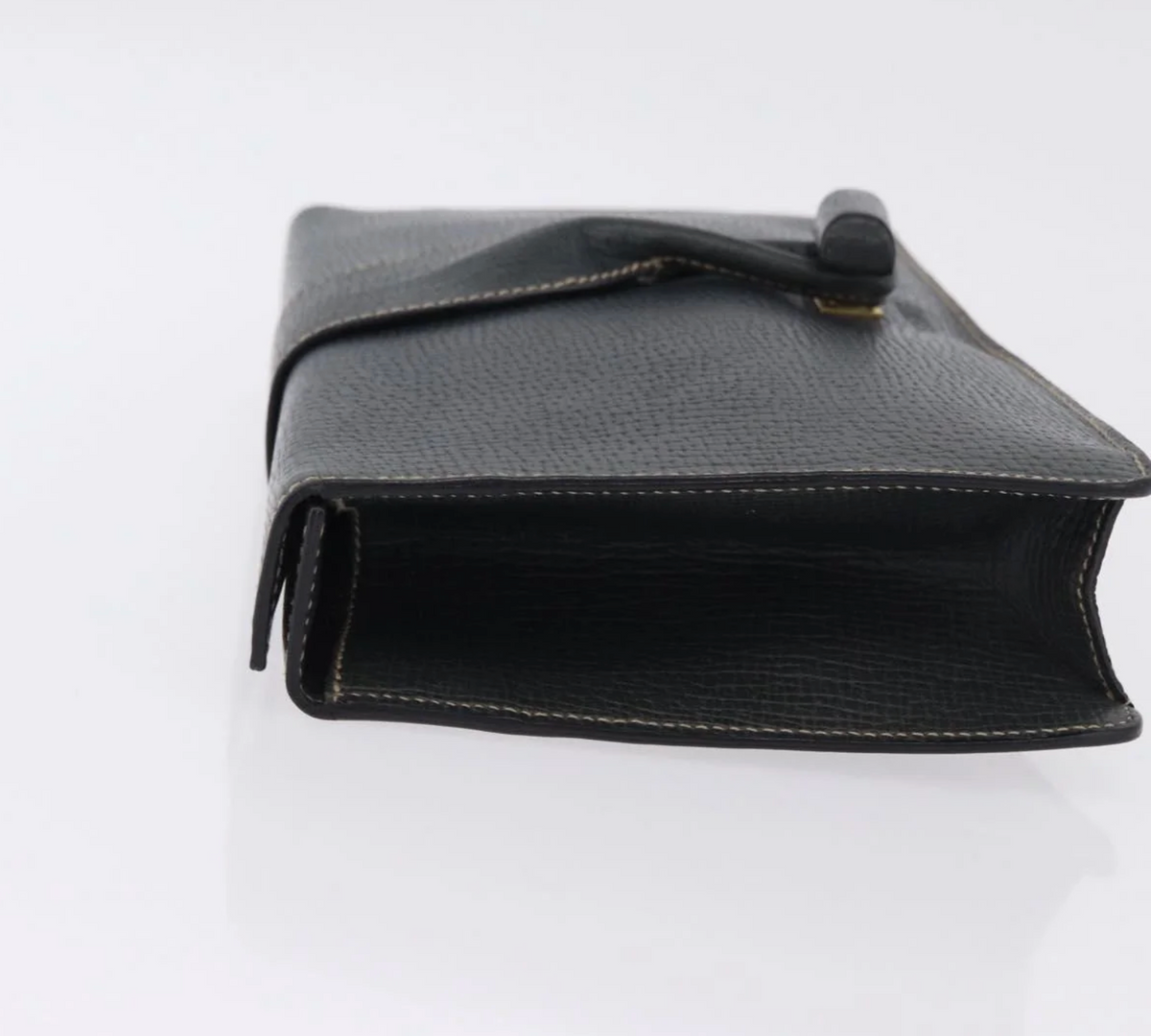 Loewe Vintage Dark Green Leather Clutch
