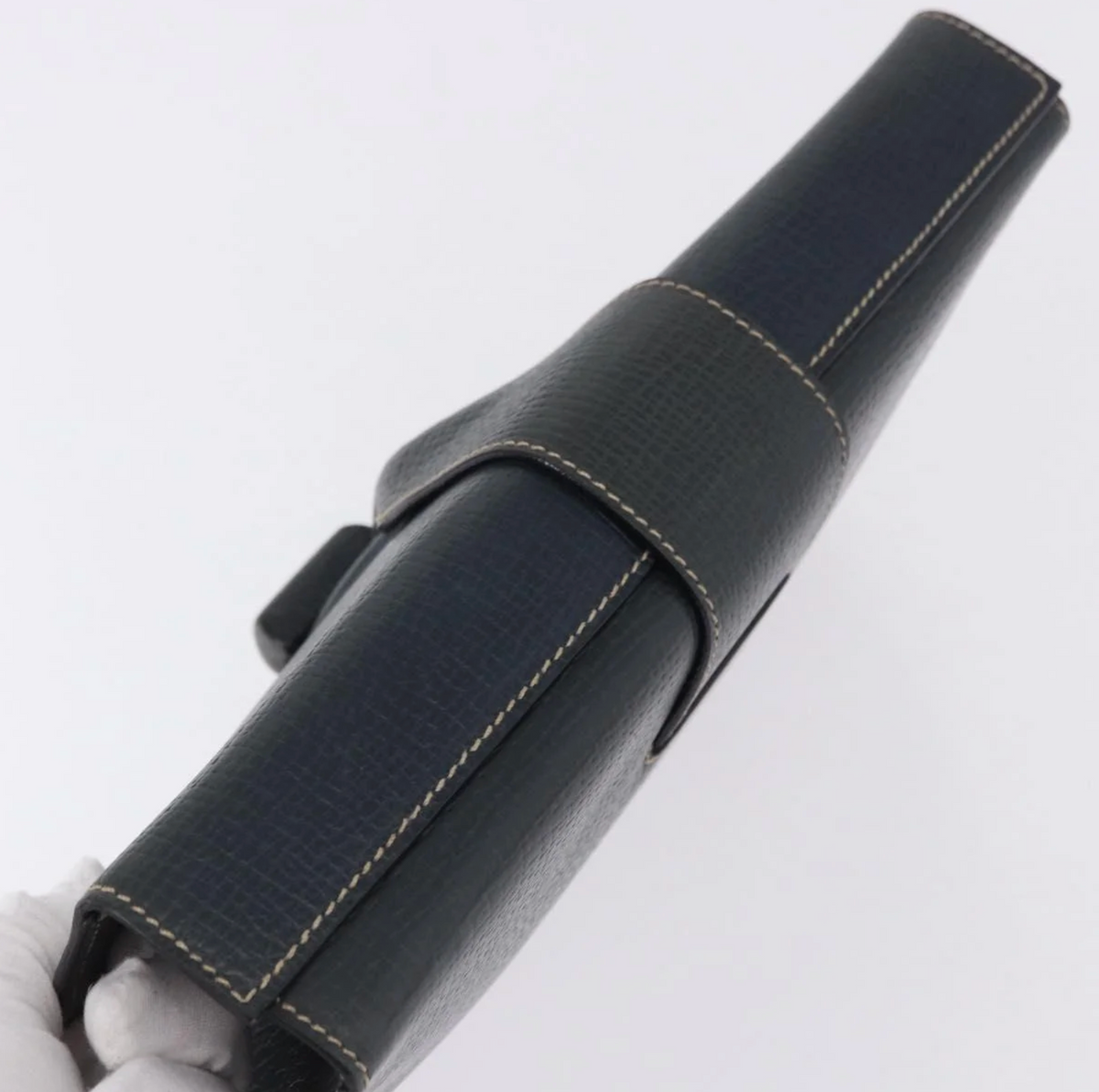 Loewe Vintage Dark Green Leather Clutch