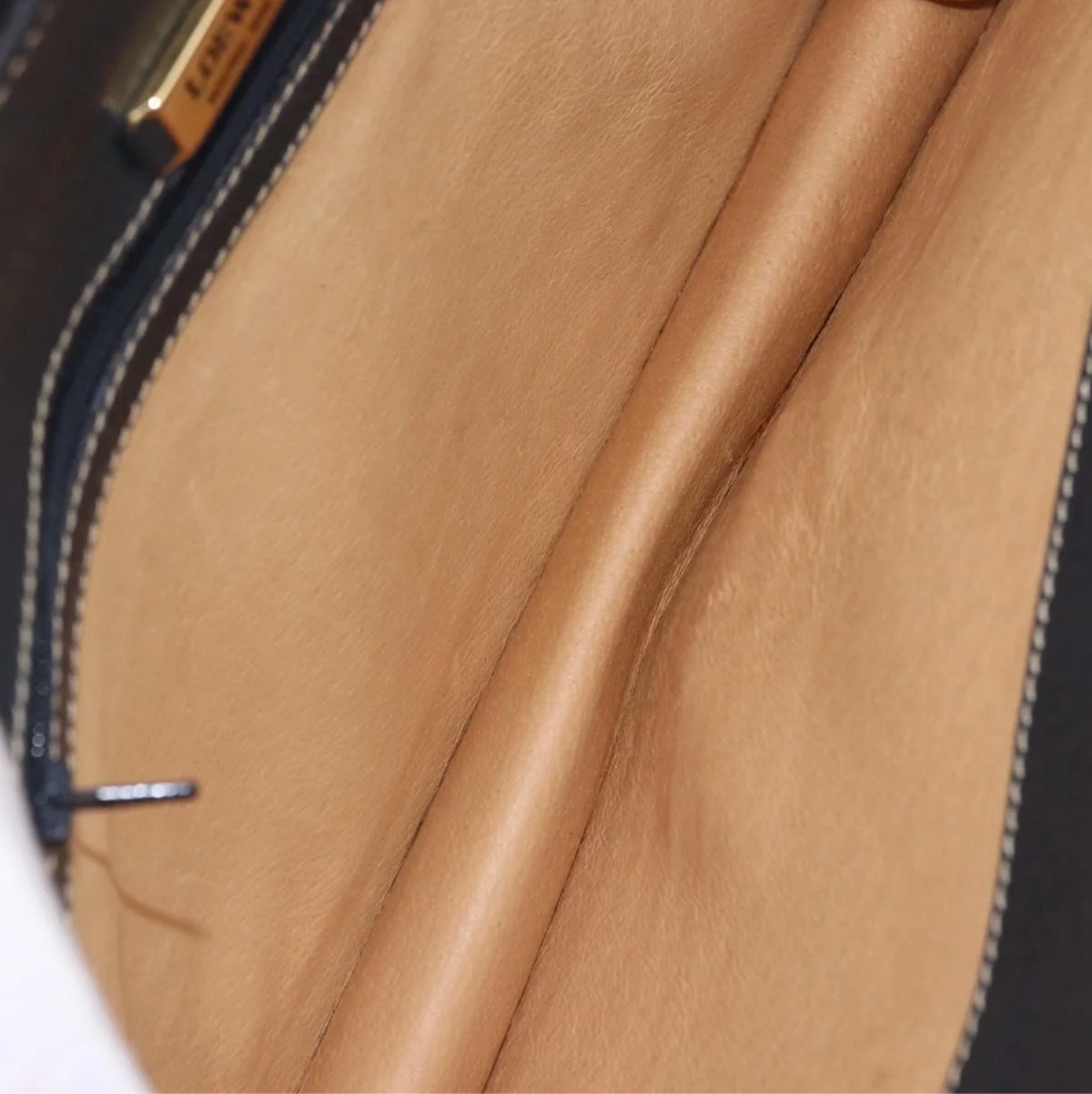 Loewe Vintage Dark Green Leather Clutch