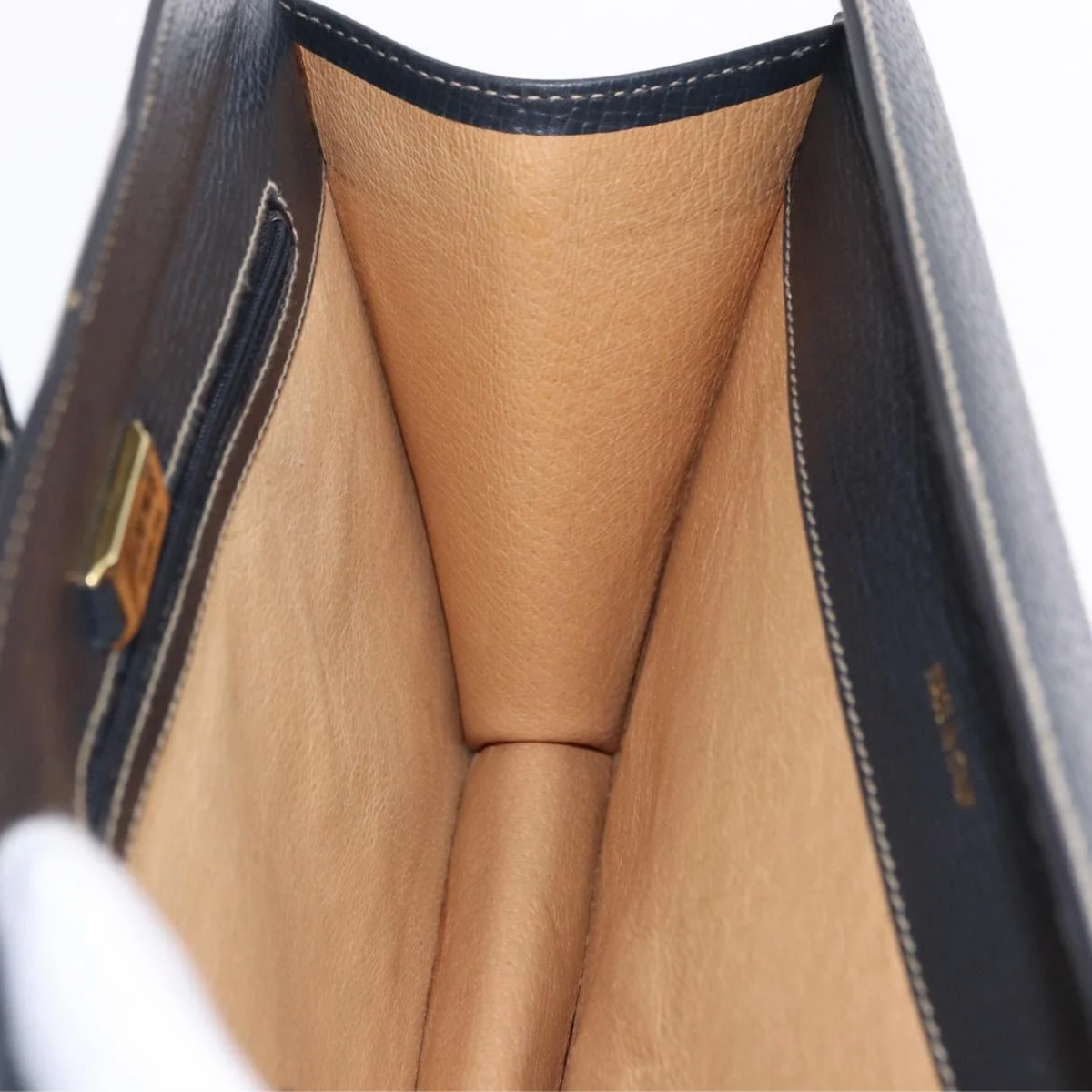 Loewe Vintage Dark Green Leather Clutch