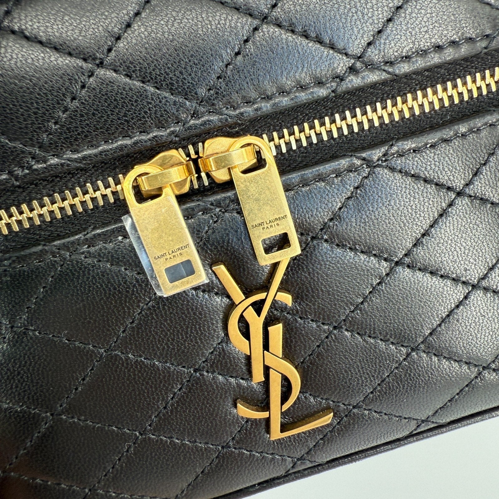 Saint Laurent Vanity Bag Handbag Shoulder Bag 2 Way Gaby Mini Lambskin Designer